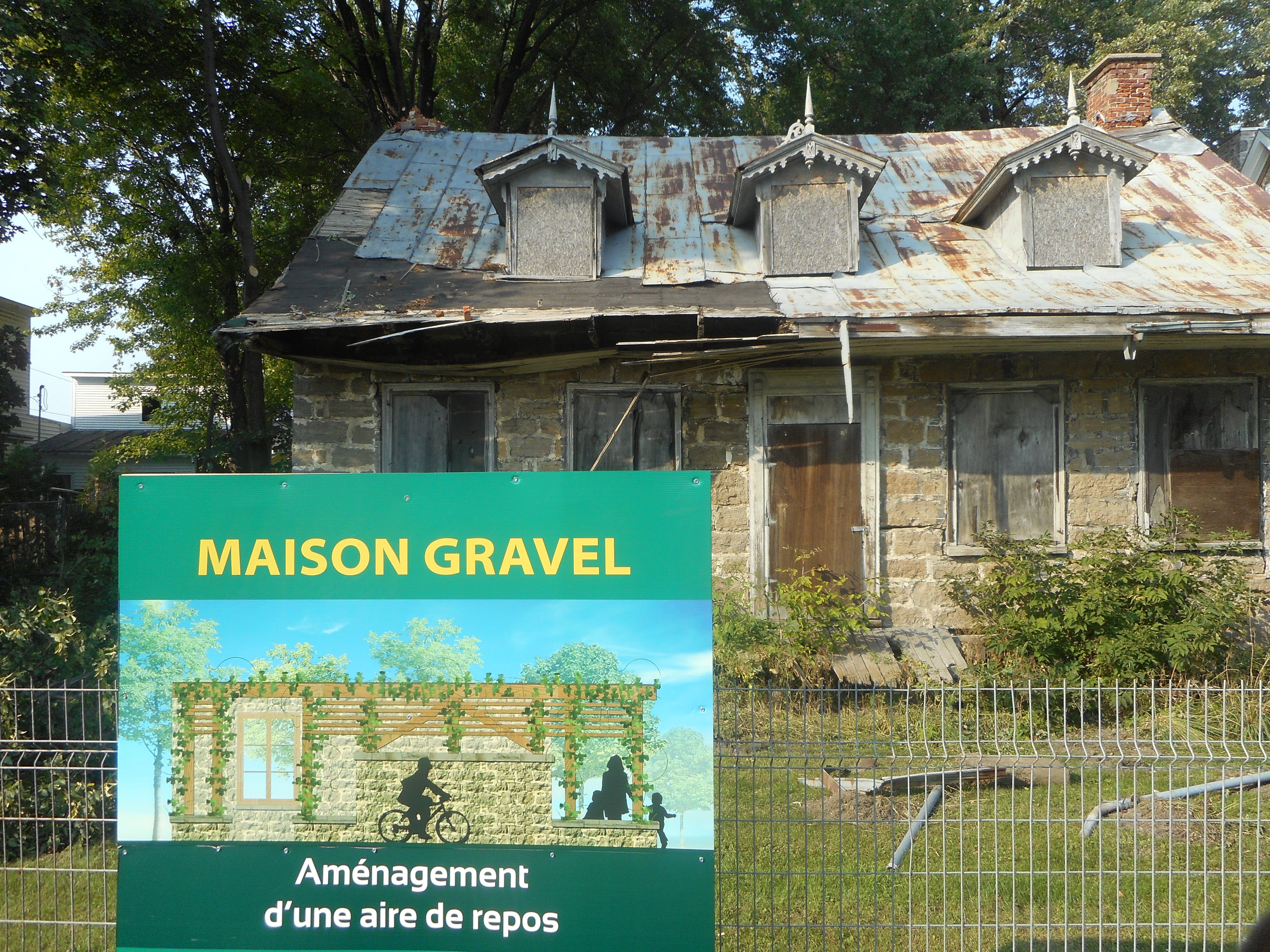 La maison Gravel en chantier
