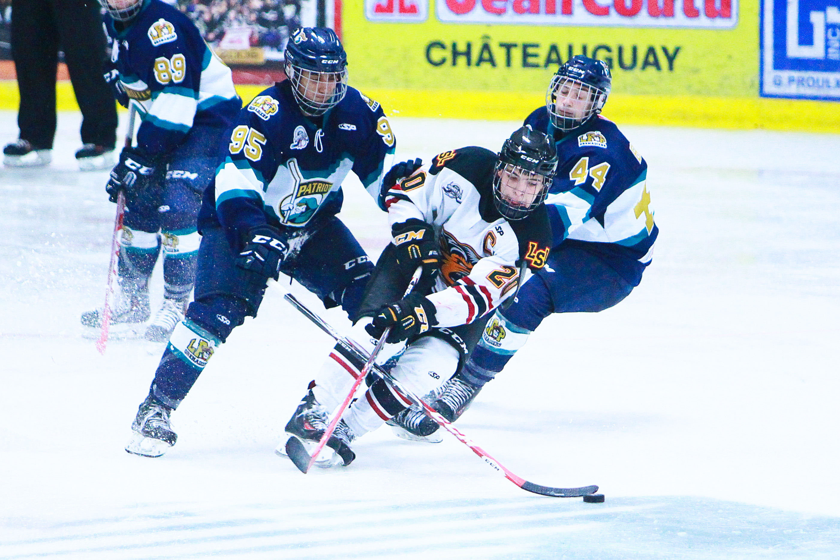 Desgagnés et Tardif scient les jambes des Forestiers