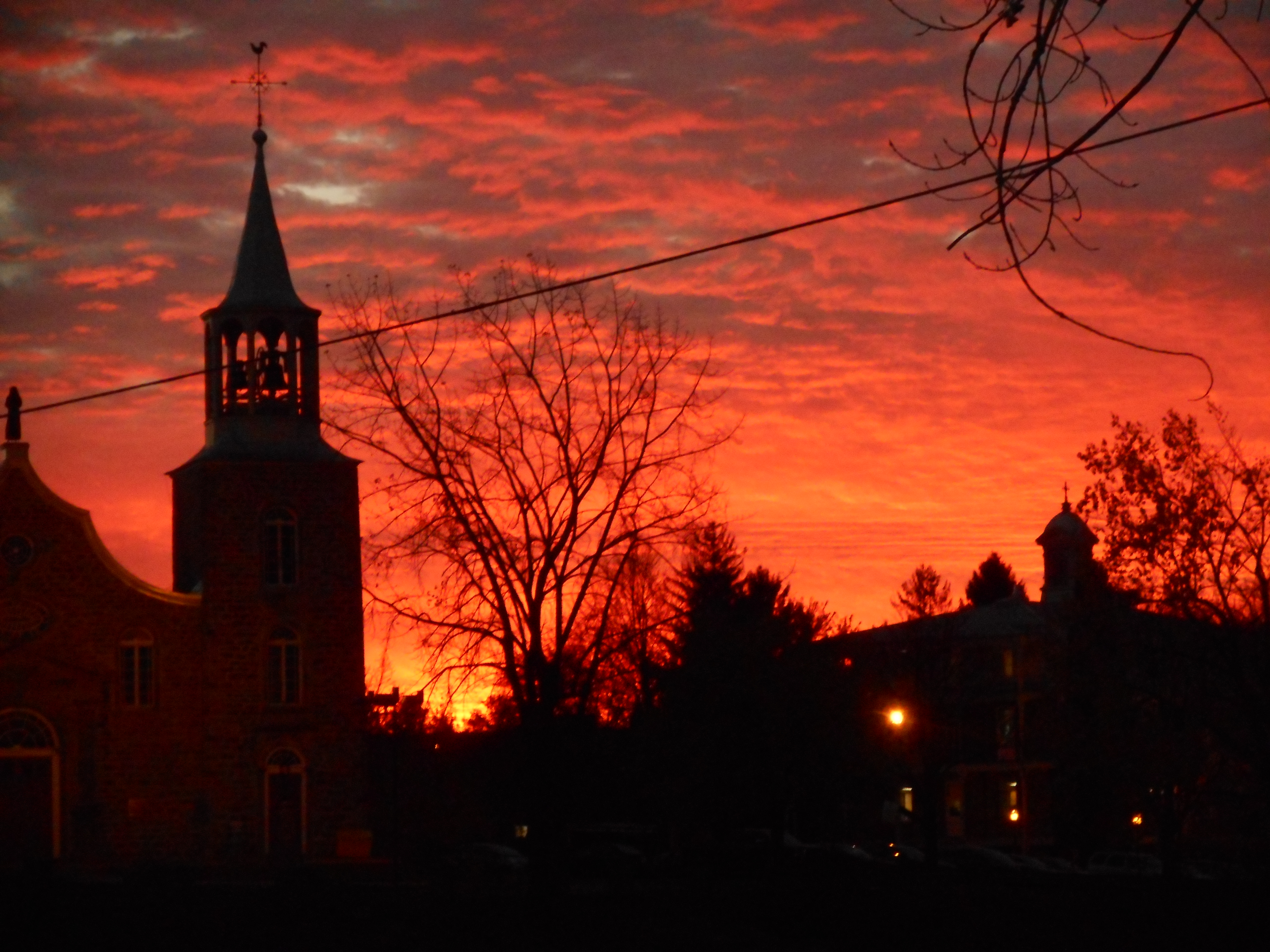 Un ciel flamboyant lié au taux d’humidité