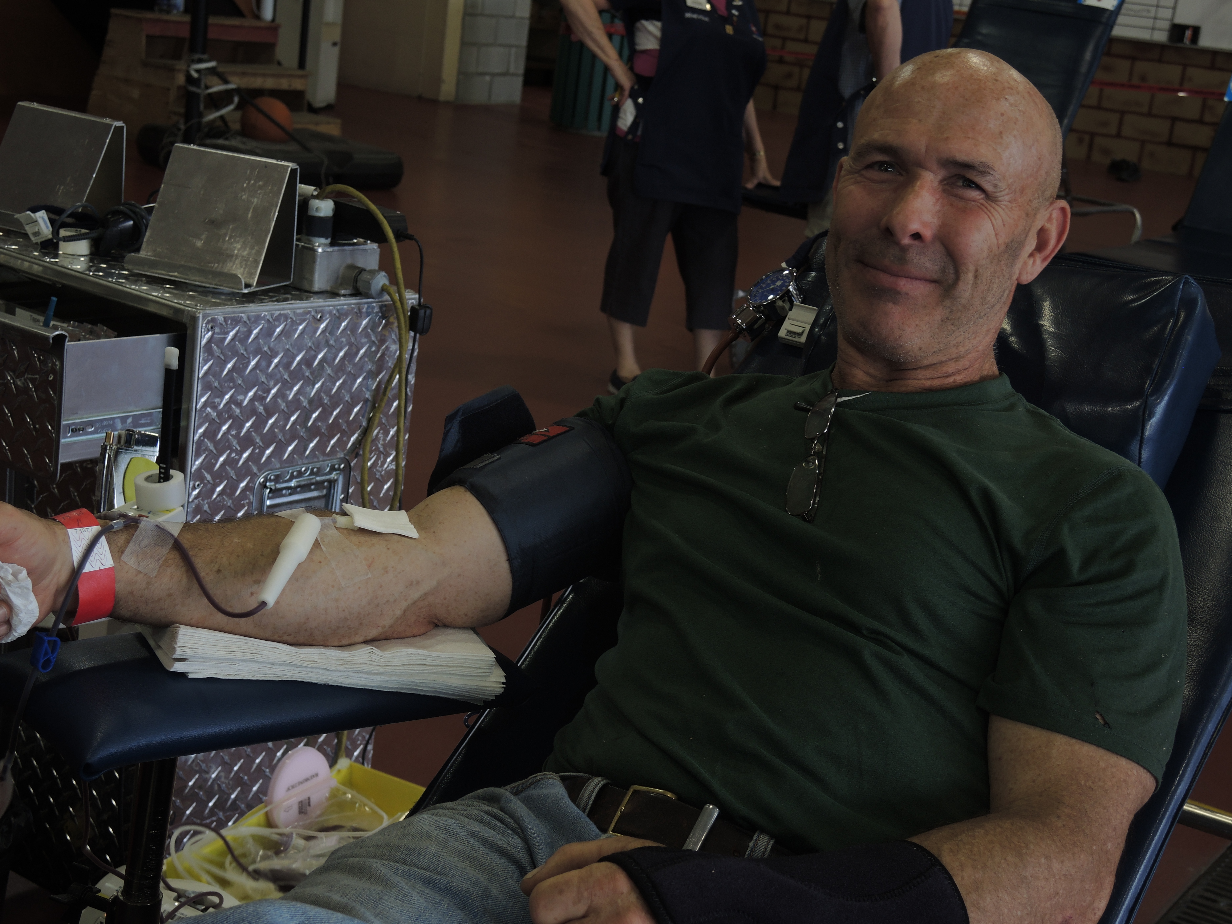 Collecte de sang de la mairesse de Châteauguay