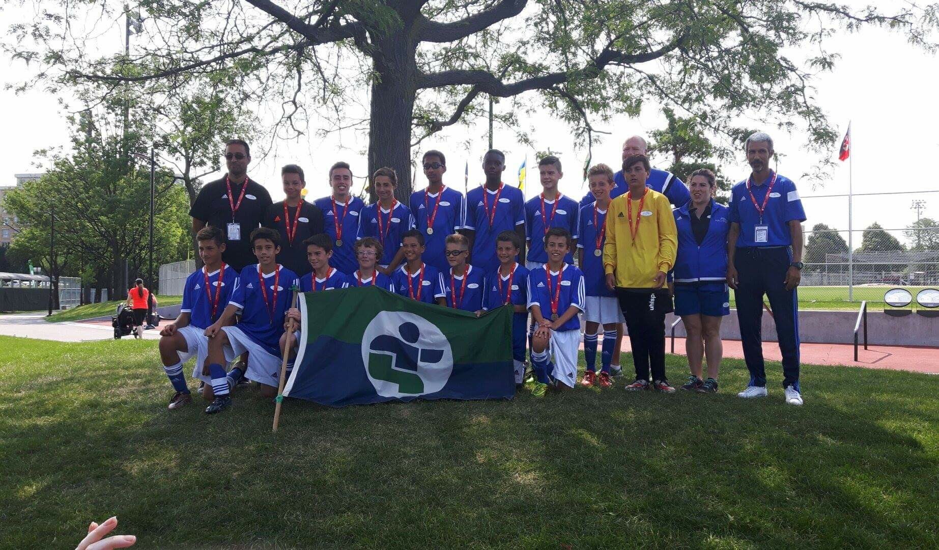 Image illustrant l'article: Jeux du Québec : Les joueurs de soccer gagnent la première médaille du Sud-Ouest