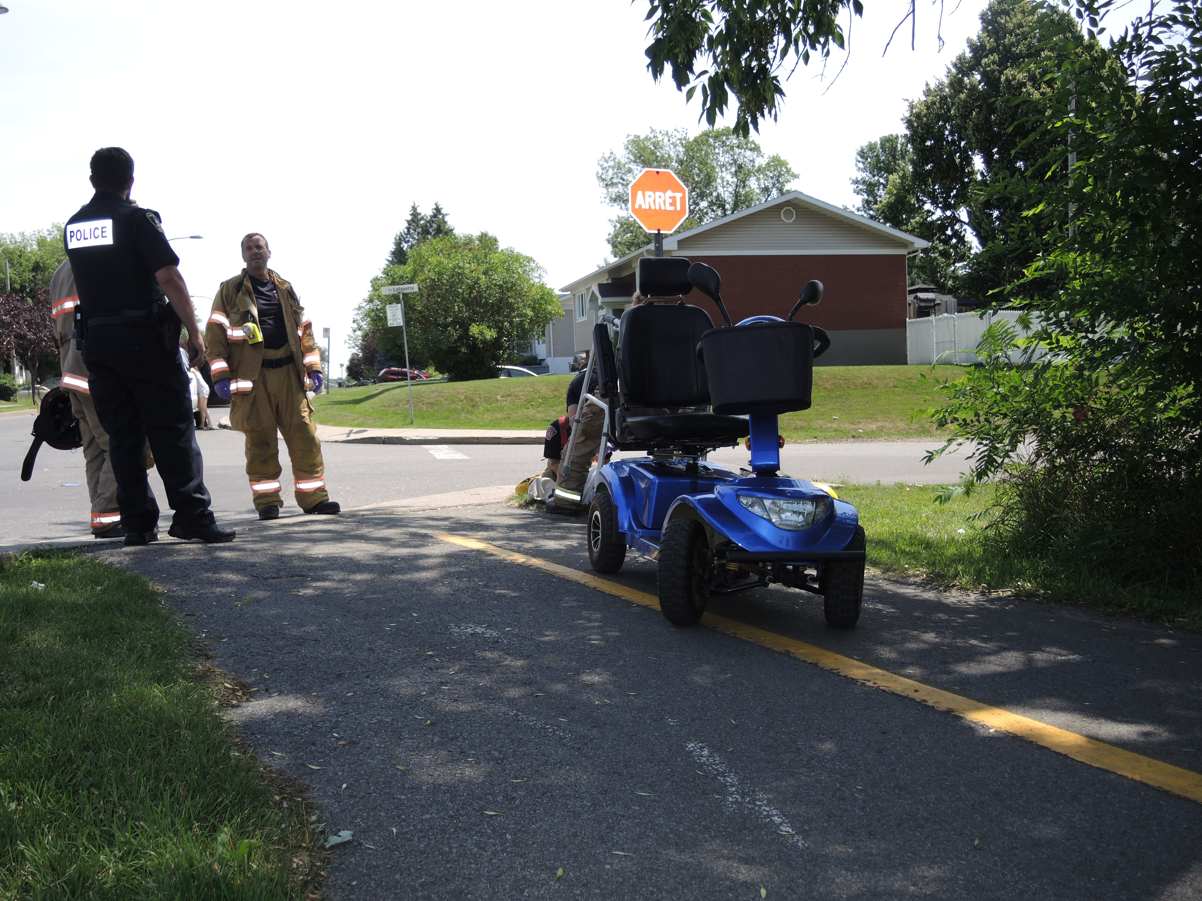 À la rescousse d&rsquo;un homme tombé de son quadriporteur