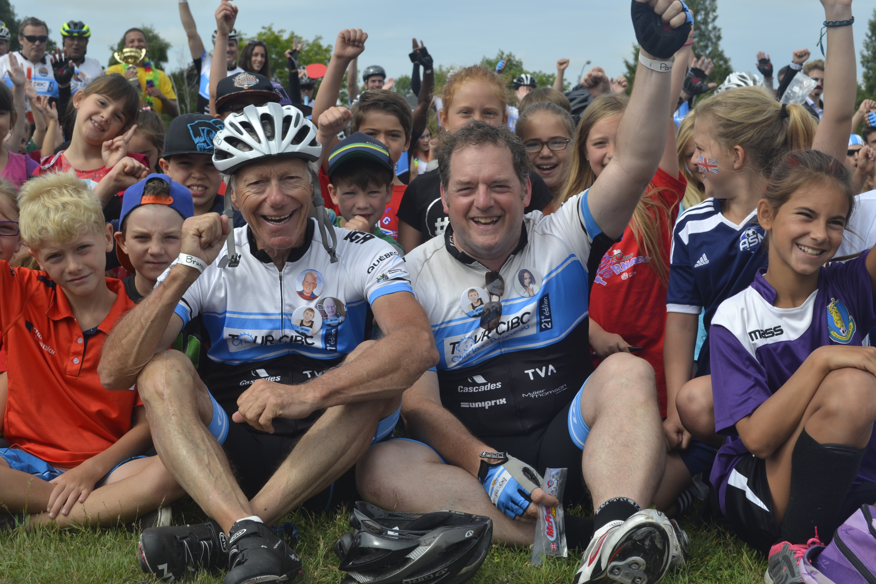 Image illustrant l'article: Les cyclistes accueillis chaleureusement