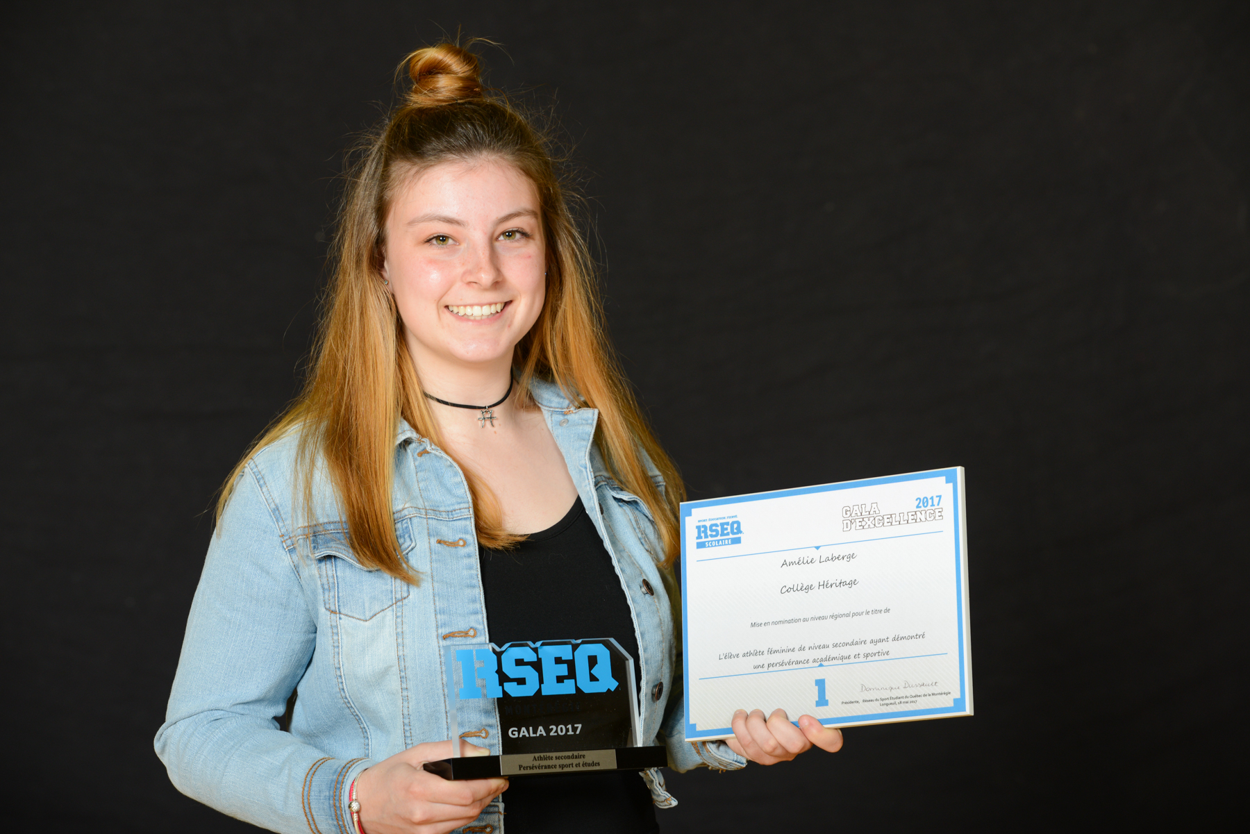 Deux élèves récompensés pour leur mérite sportif et académique