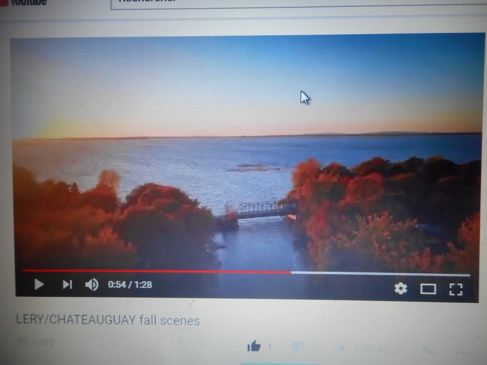 Un coin de nature à la frontière de Châteauguay et Léry vu de haut