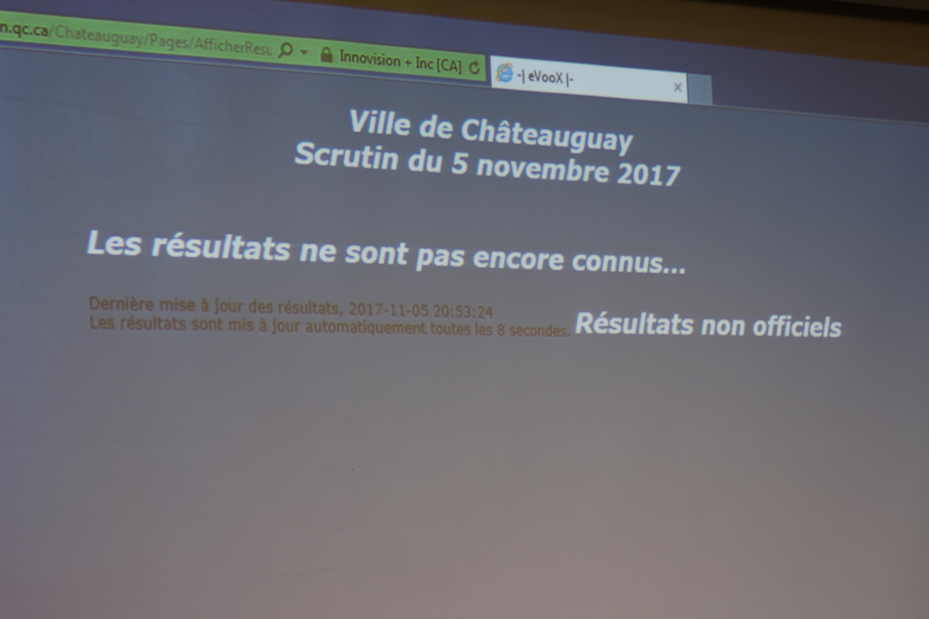 Les résultats se font attendre à Châteauguay