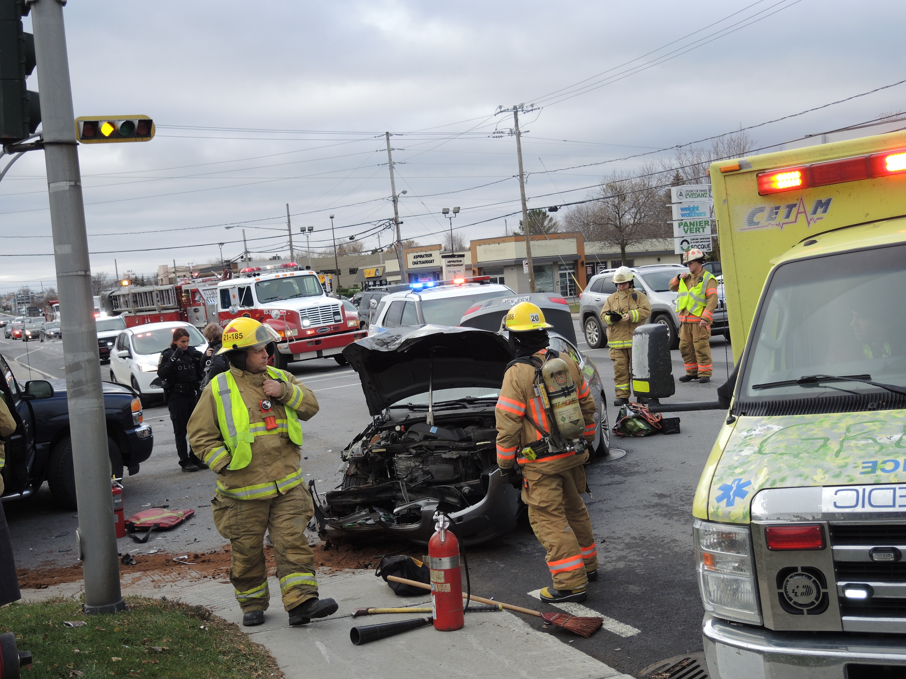 Accident à Châteauguay