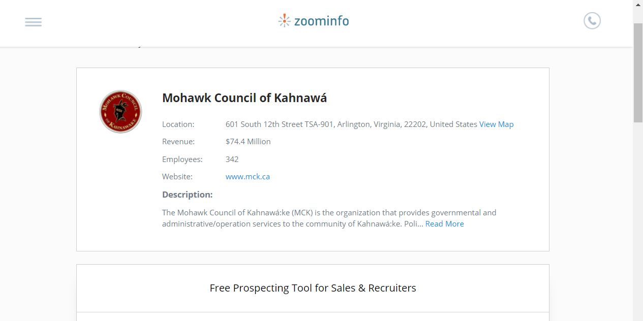 Image illustrant l'article: Kahnawake dément des faussetés publiées sur un site web