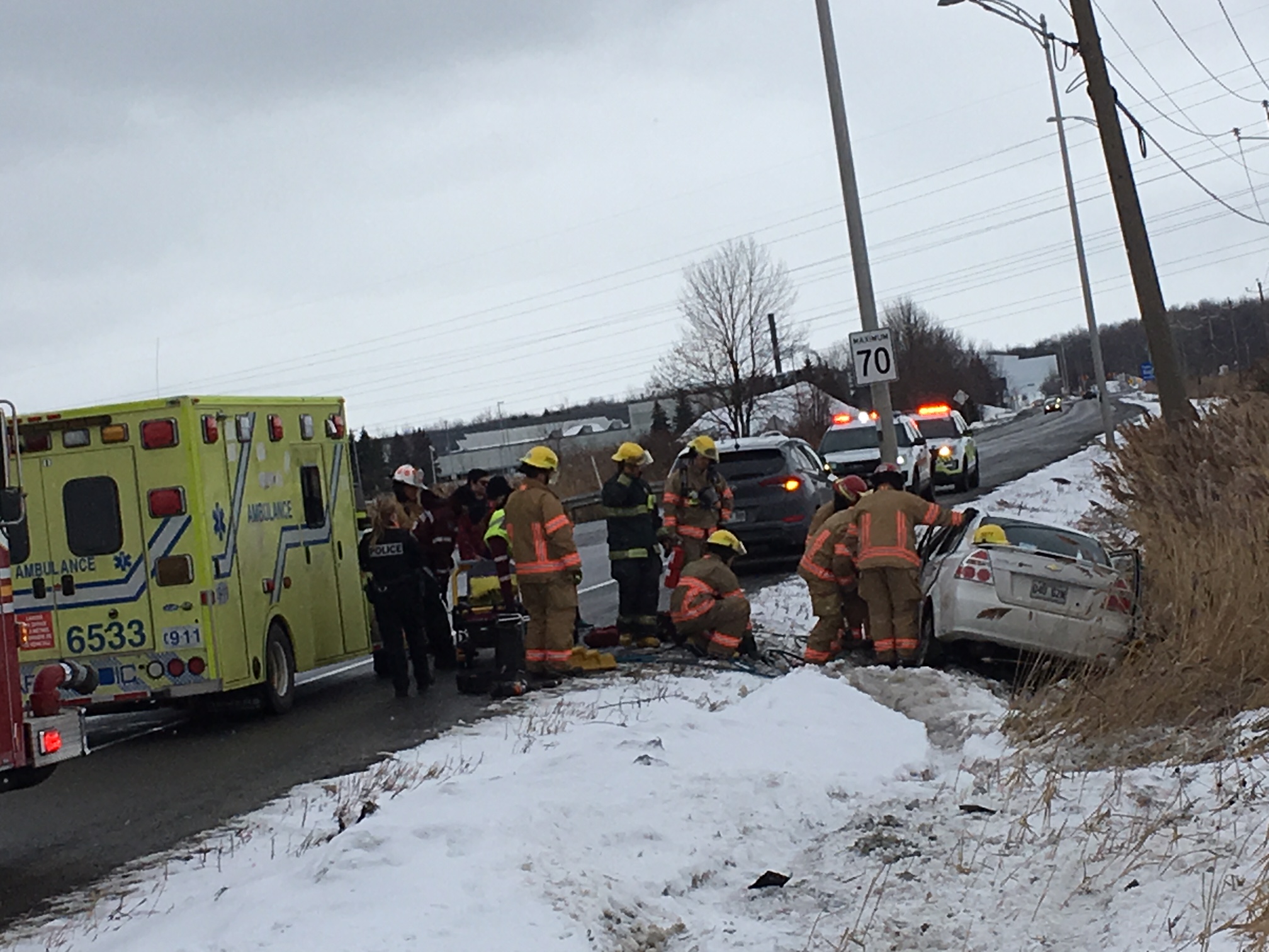 Image illustrant l'article: Accident avec désincarcération sur le boulevard René-Lévesque