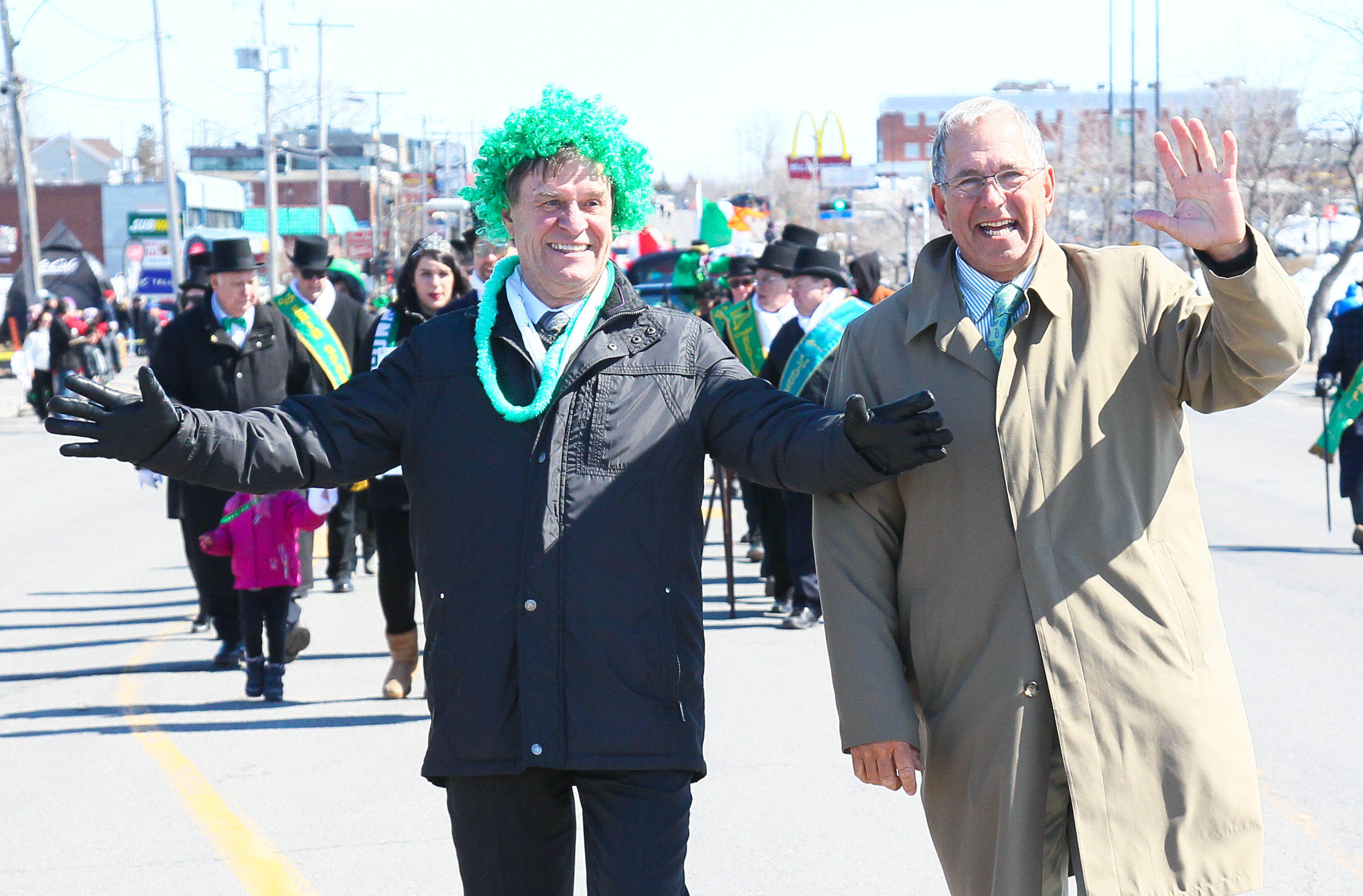 Image illustrant l'article: Un fun vert au défilé de la Saint-Patrick à Châteauguay