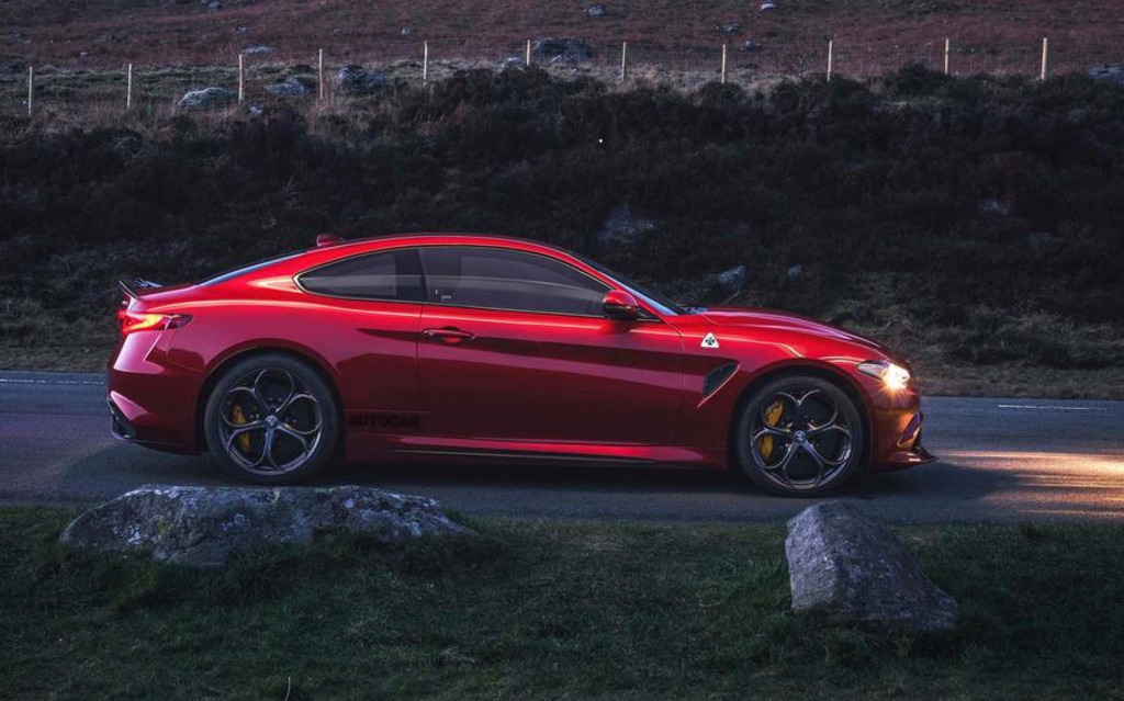 Image illustrant l'article: Alfa Romeo pourrait introduire un coupé Giulia de 641 chevaux