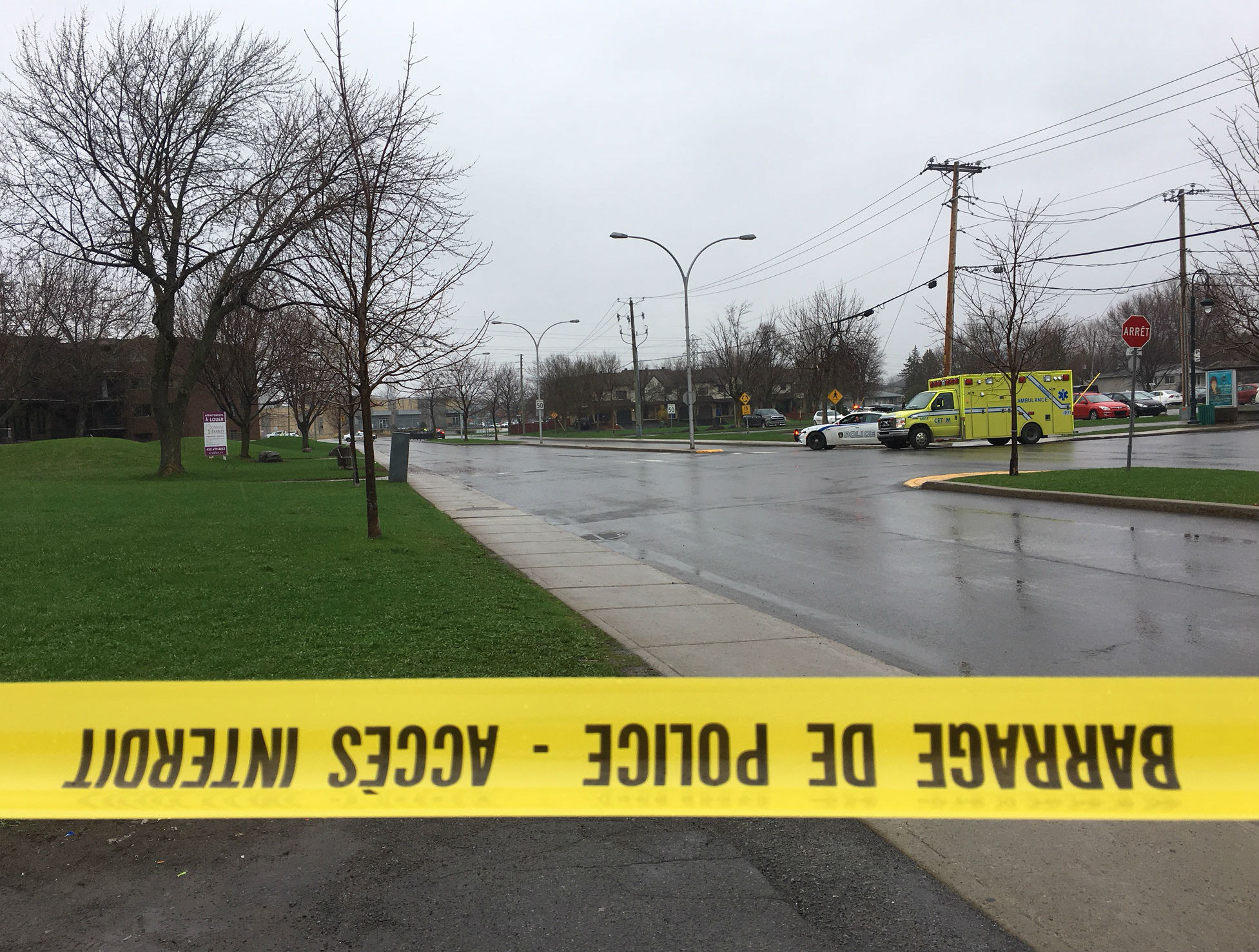 Intervention policière à Châteauguay