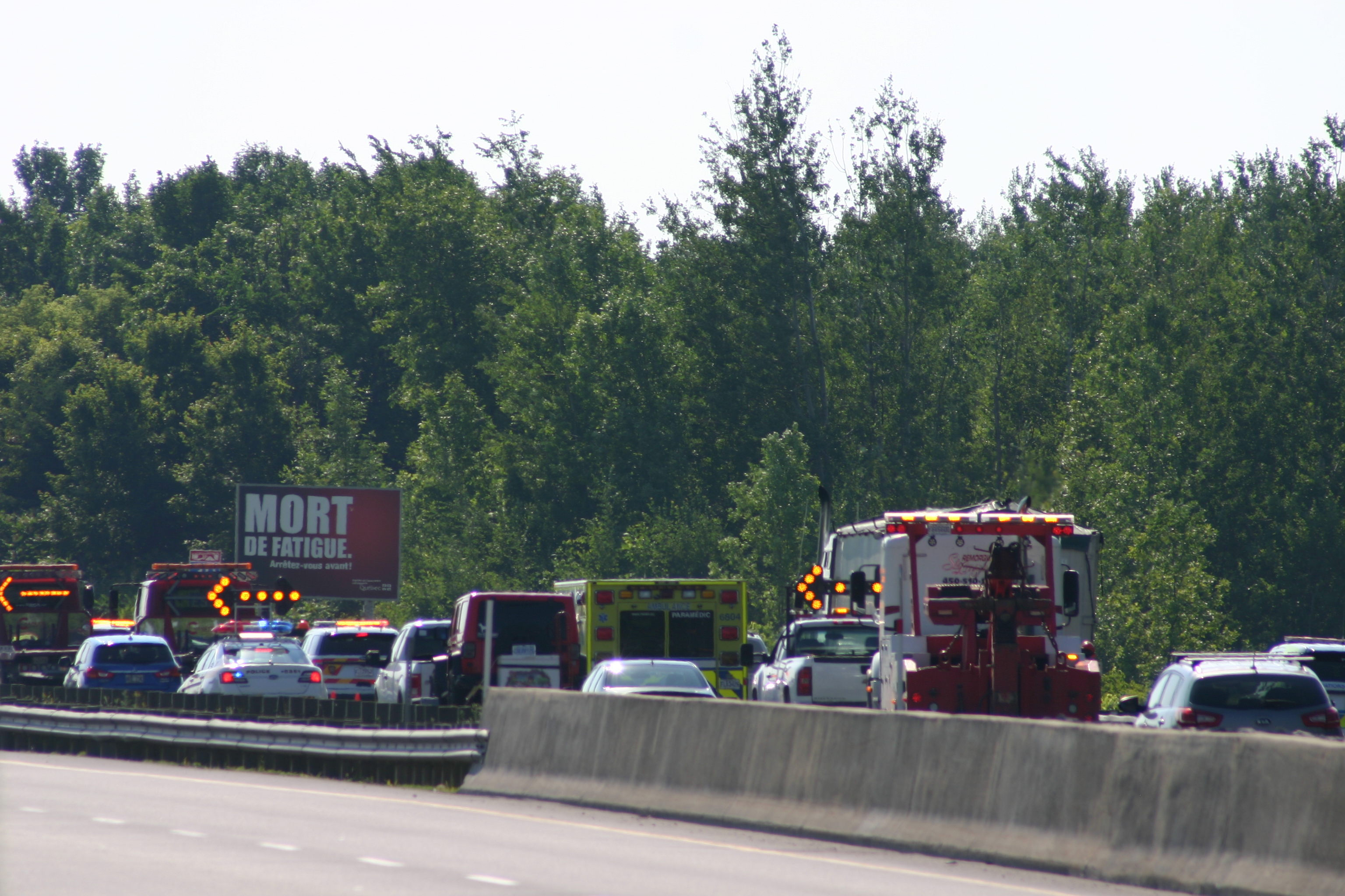 Aucun blessé dans l&rsquo;accident sur l&rsquo;autoroute 30