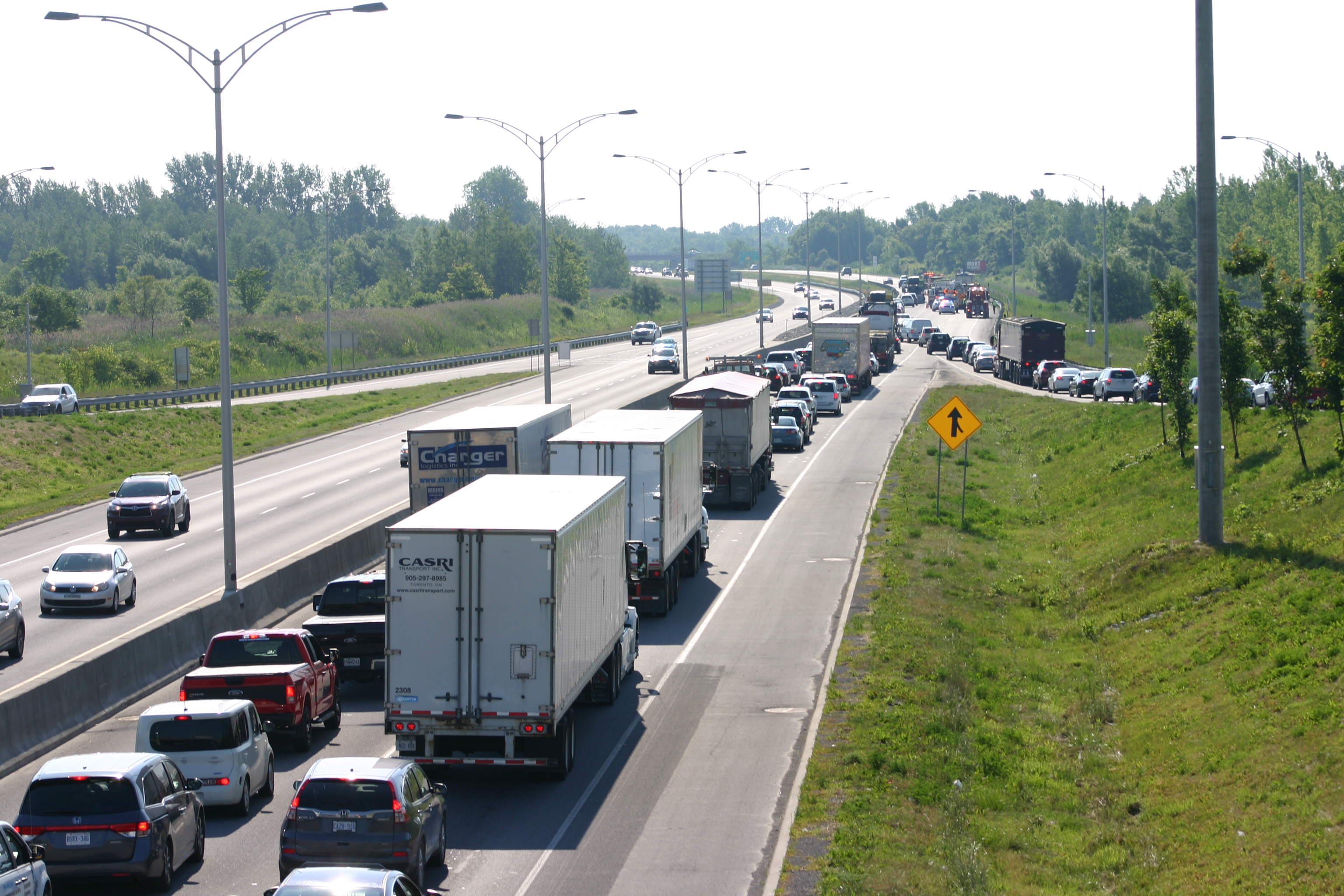 Image illustrant l'article: Accident impliquant plusieurs véhicules sur l'autoroute 30