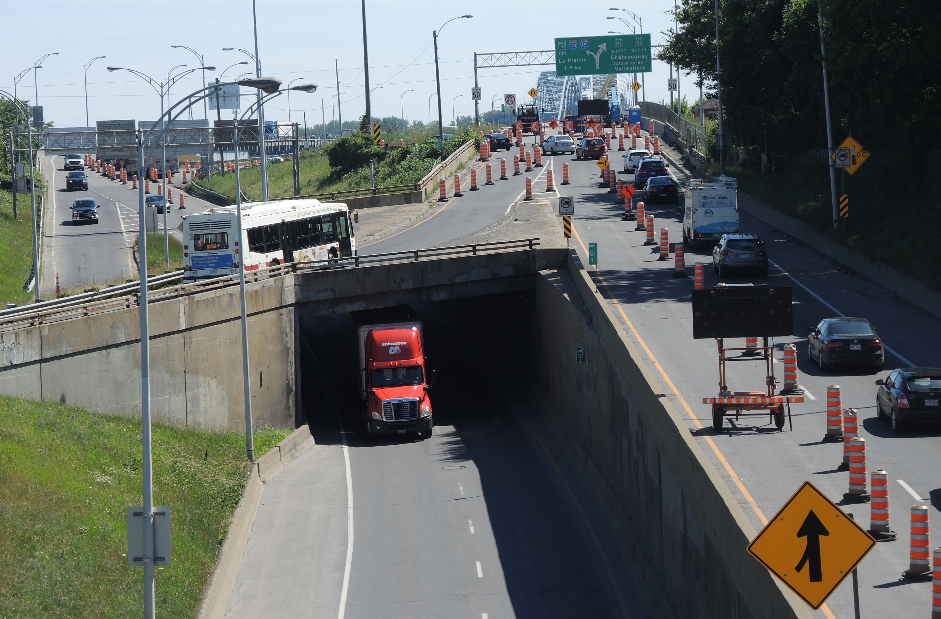 Image illustrant l'article: Moins de trafic au pont Mercier