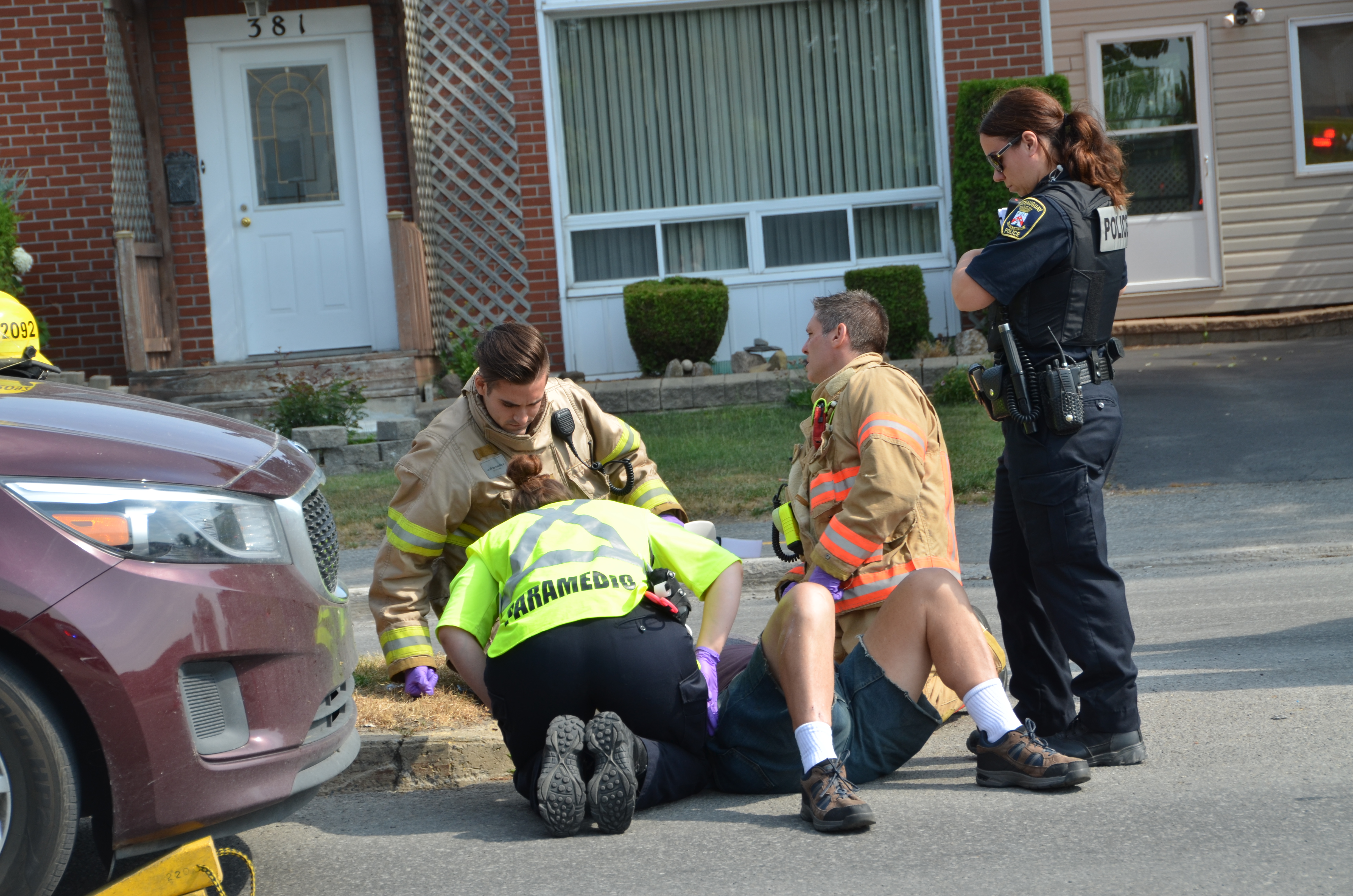 Collison vélo auto à Châteauguay