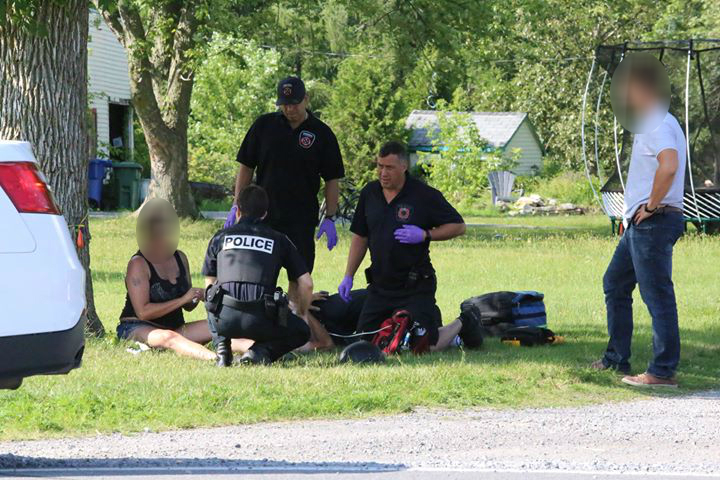 Image illustrant l'article: Accident de moto rang Saint-Régis sud