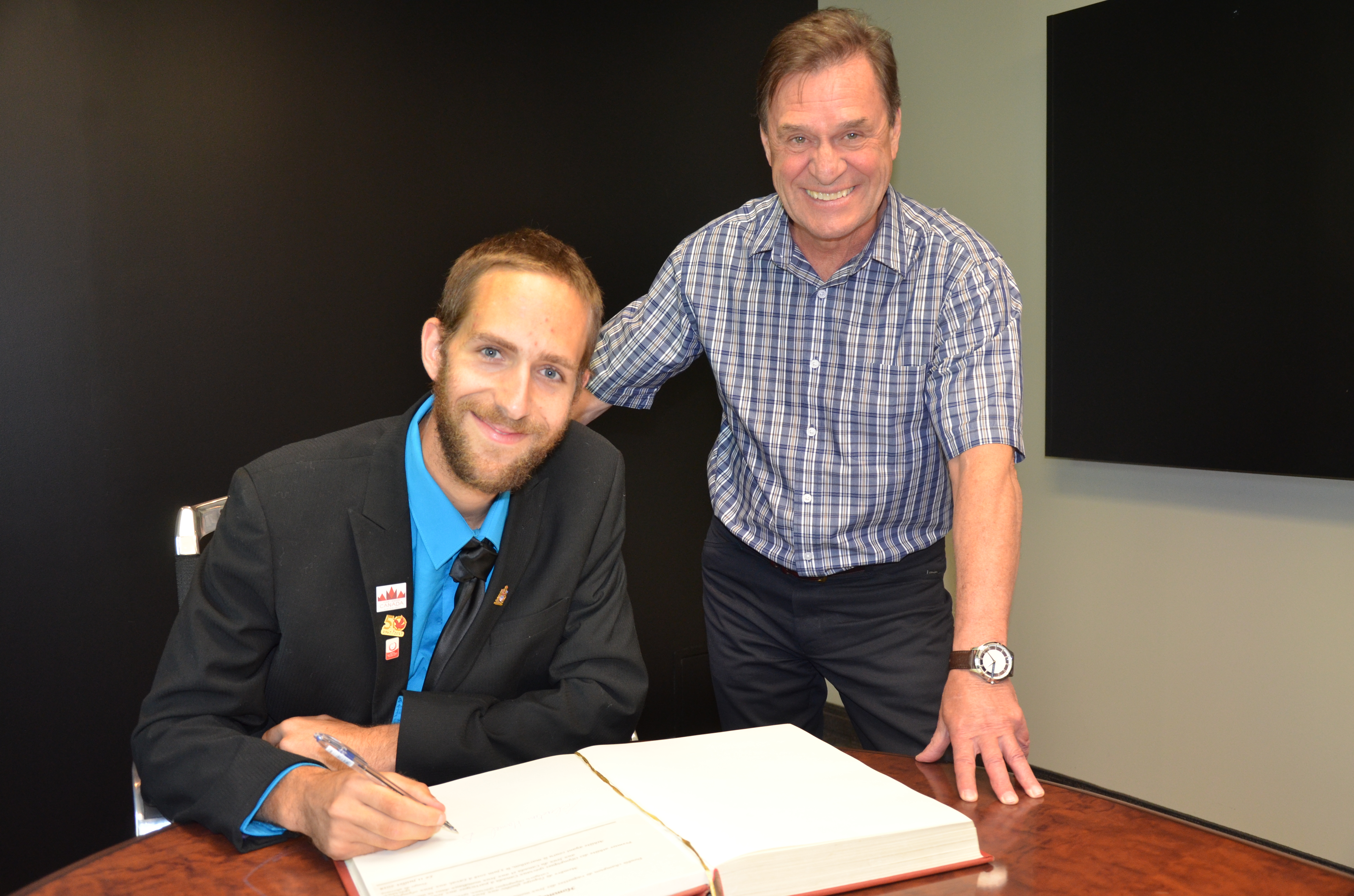 Après les médailles, le livre d&rsquo;or pour Sébastien Hamel Bourdeau