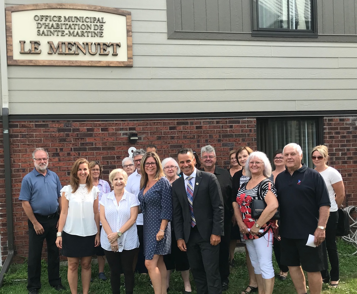 Fin officielle des travaux de l’Office municipal d’habitation à Sainte-Martine