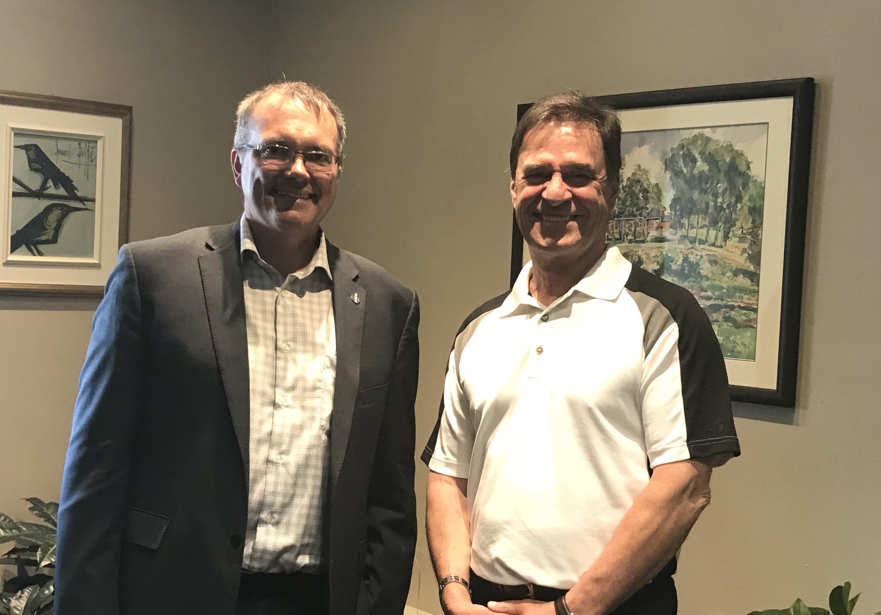 Rencontre entre le député conservateur Luc Berthold et le maire de Châteauguay