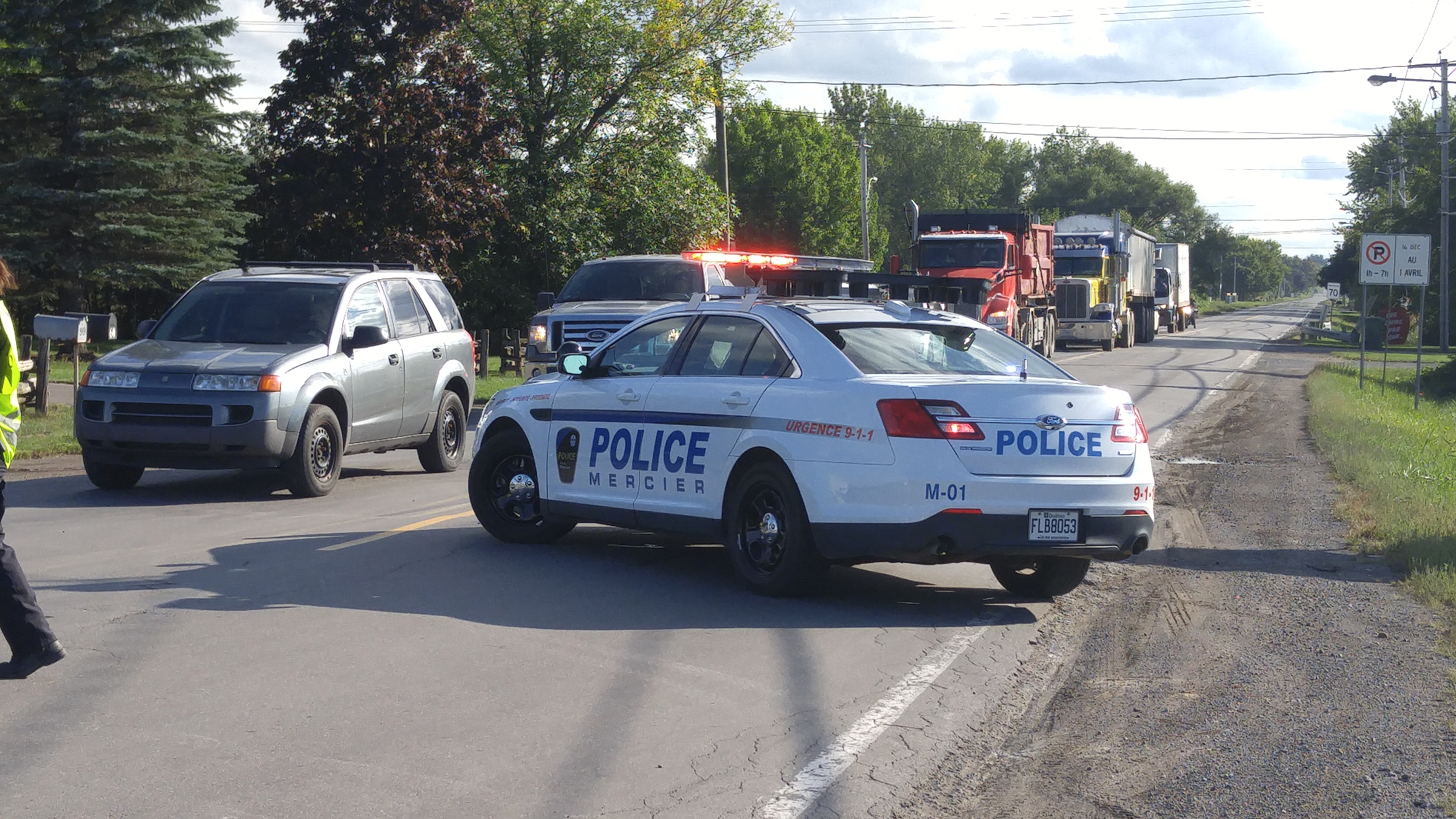 Une personne sérieusement blessée dans un accident à Mercier