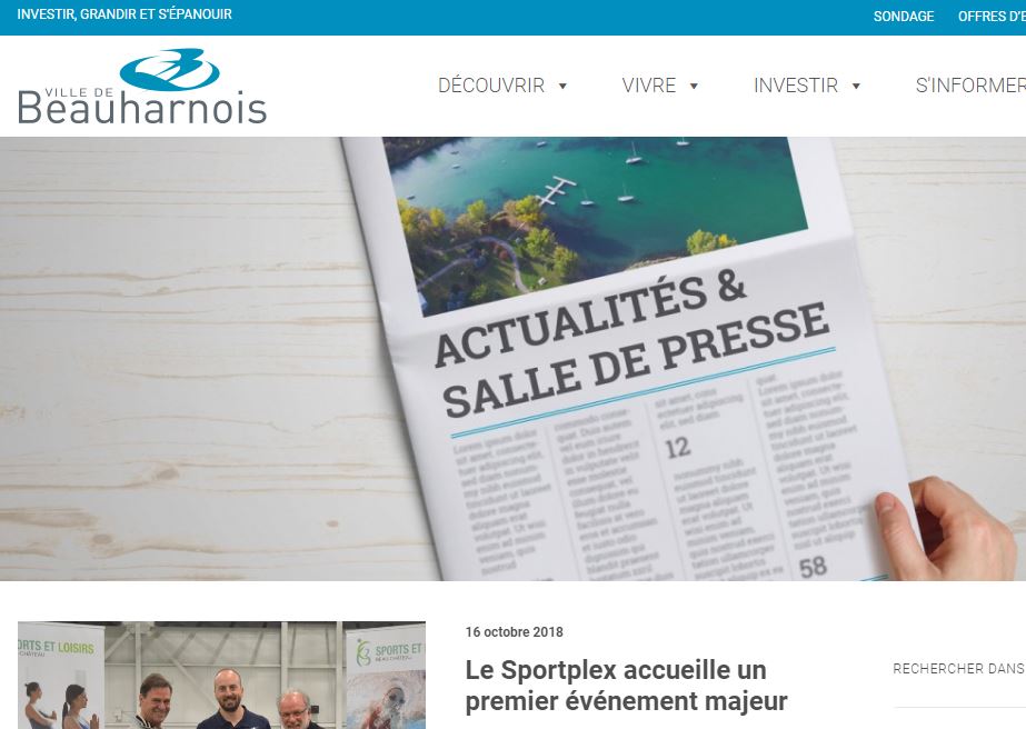 Beauharnois publiera ses avis publics sur son site internet