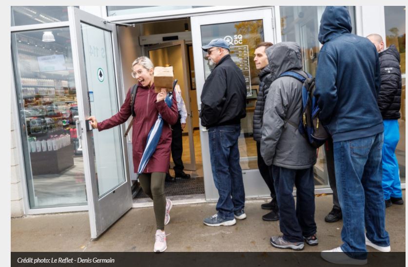 Image illustrant l'article: Société québécoise du cannabis : foule au point de vente sur la Rive-Sud