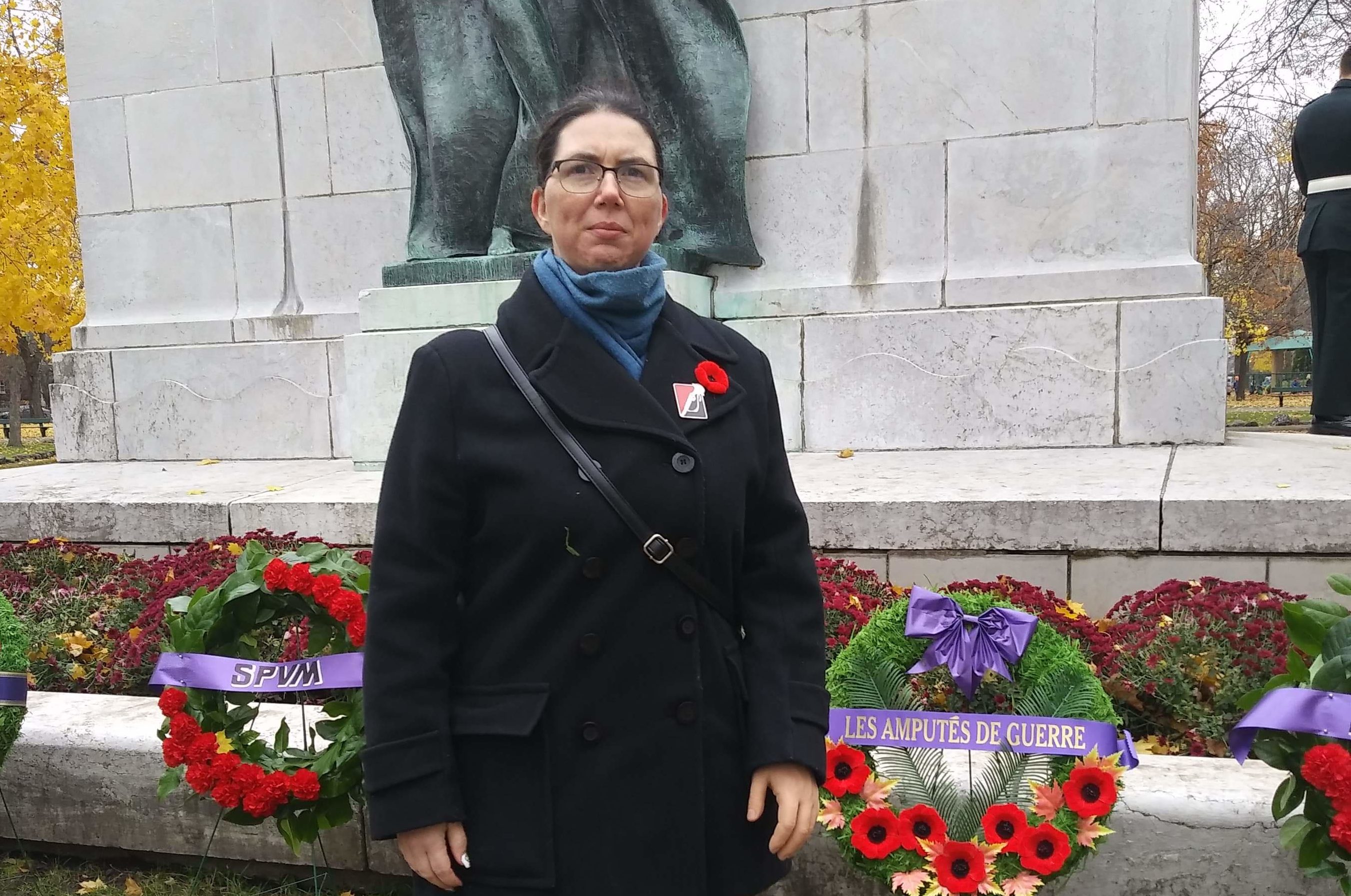 Image illustrant l'article: Isabelle Vermette transmet le message du Souvenir de l'Association des Amputés de guerre