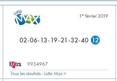 Un billet de loterie acheté dans la région vaut 26,6 M $