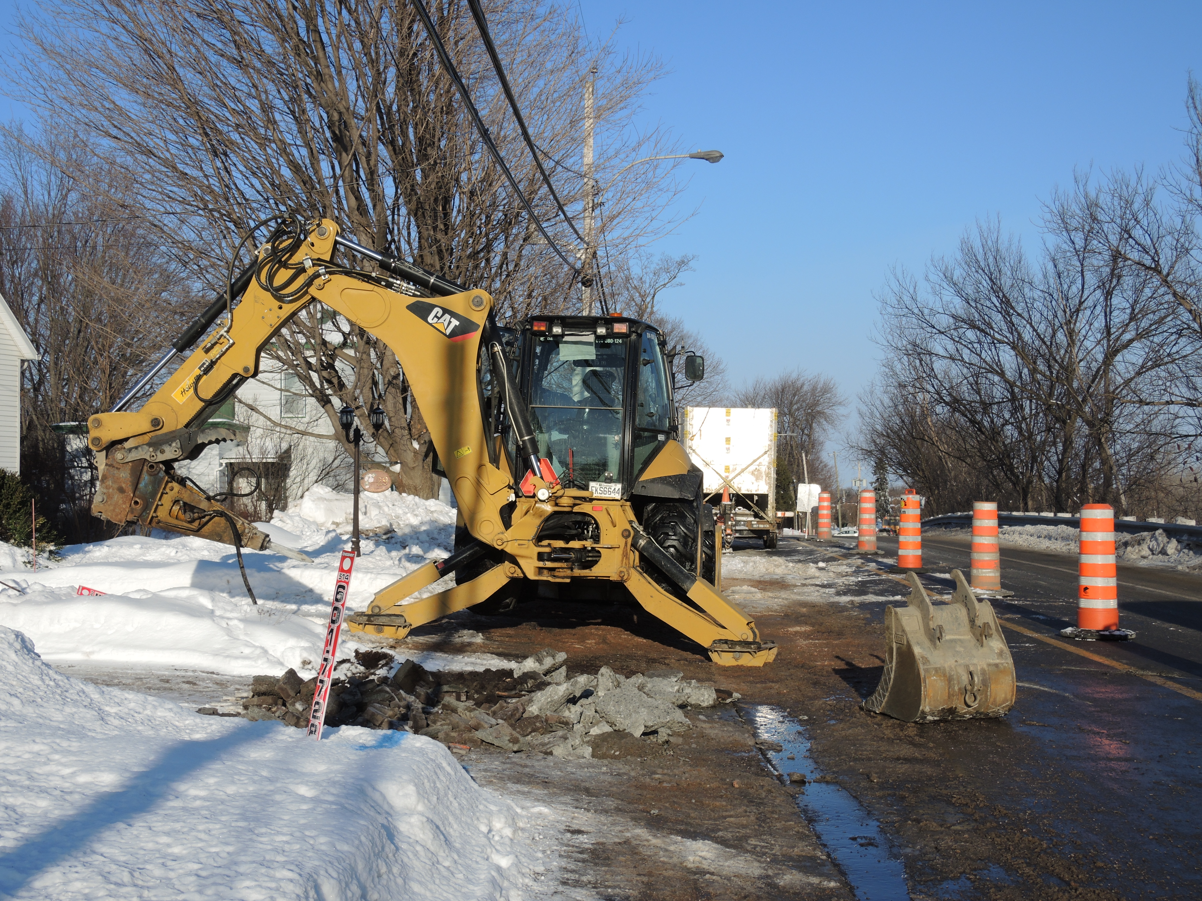 L’hiver malmène l’aqueduc