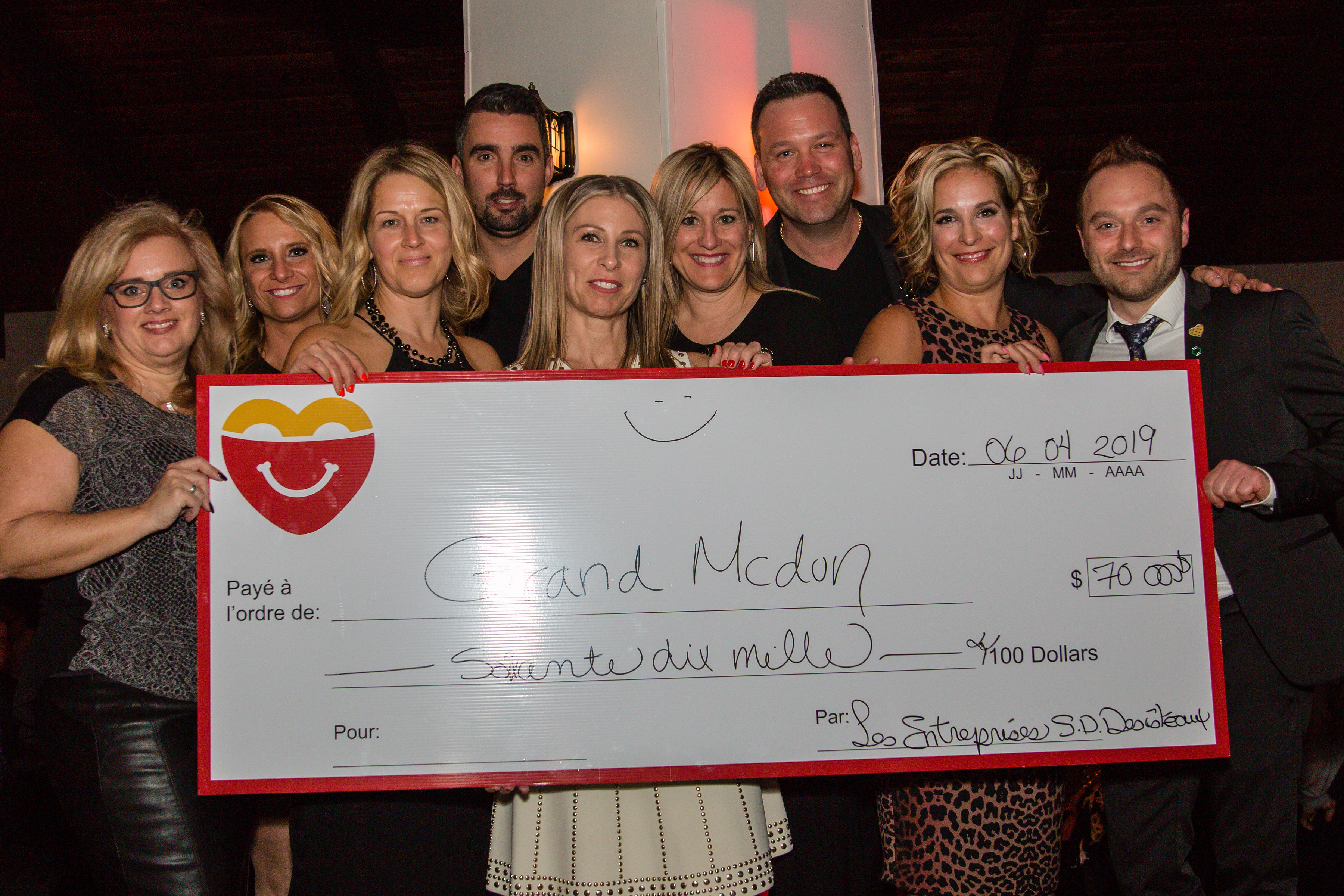 70 000$ amassés à La Grande Soirée gastronomique à Léry