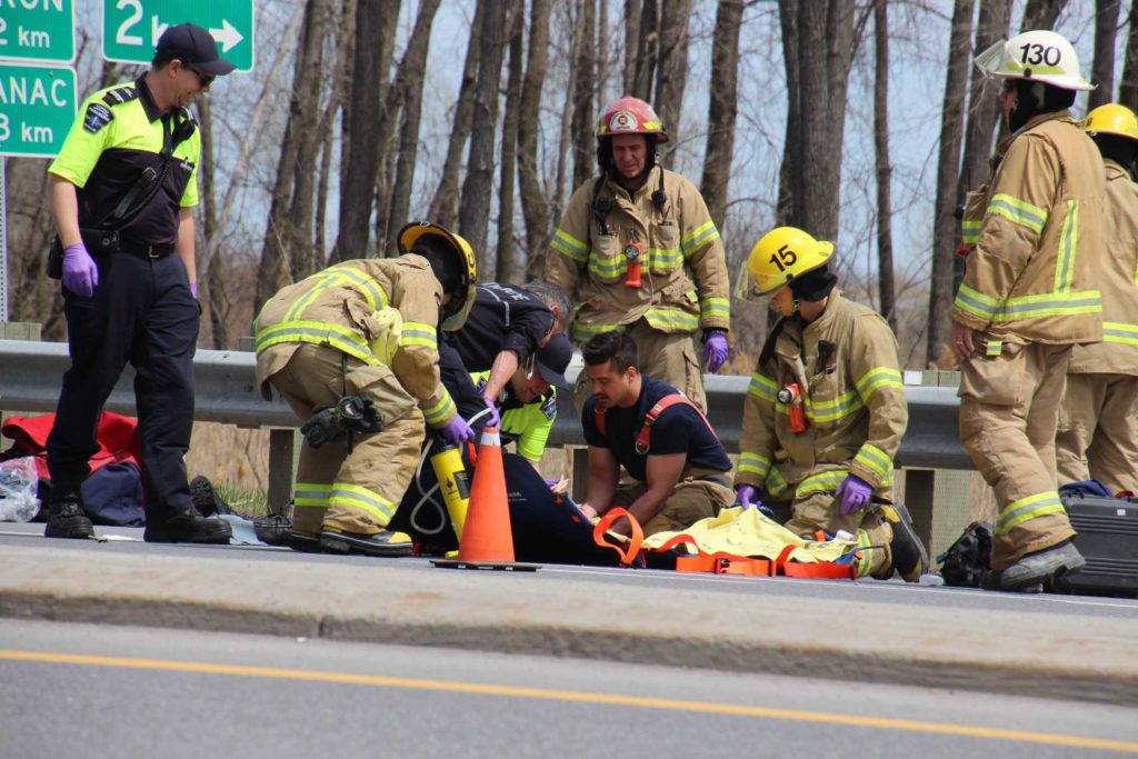Image illustrant l'article: Motocycliste blessée sur l'autoroute 530