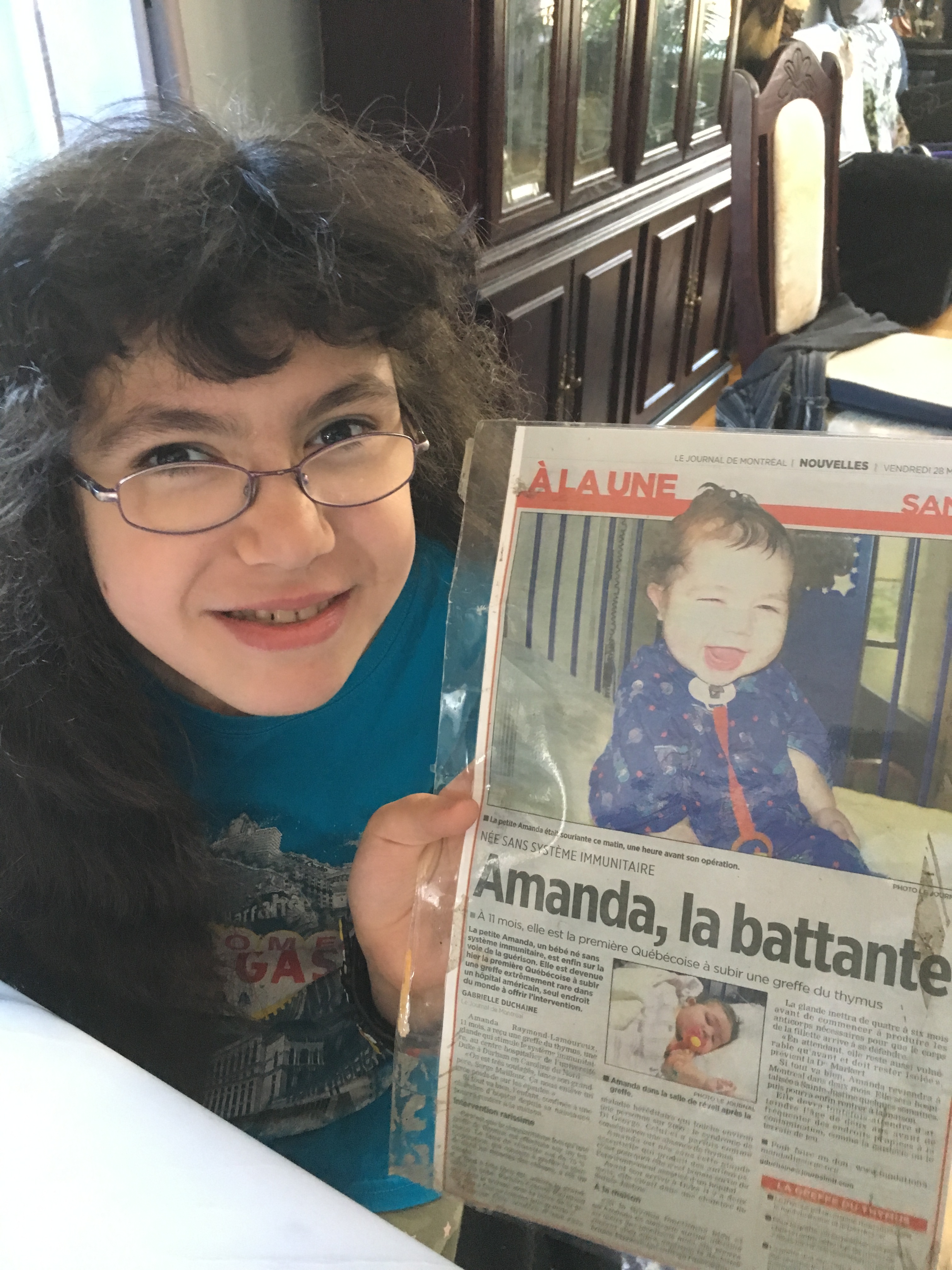 Survivante d&rsquo;une grave maladie, Amanda a des rêves plein la tête