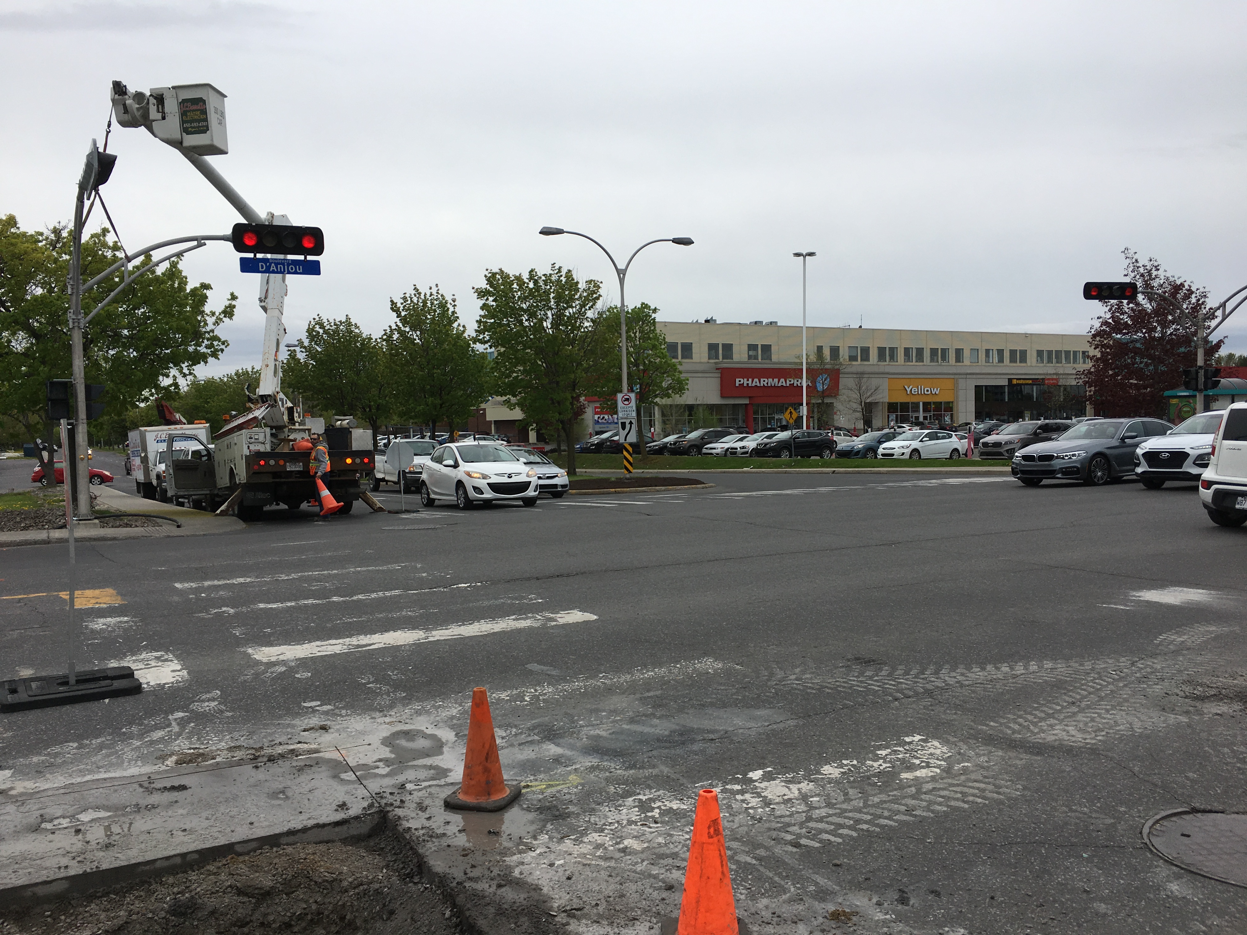 Image illustrant l'article: Les feux pour piétons en cours de réparation