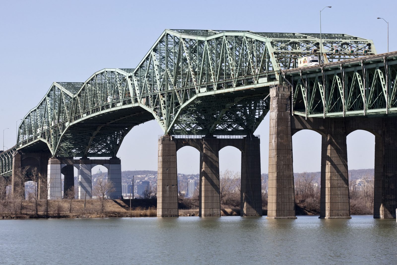 Pont Champlain fermé vers Montréal en fin de semaine