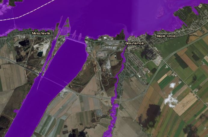 Beauharnois veut faire exclure des maisons de la zone inondable décrétée par Québec