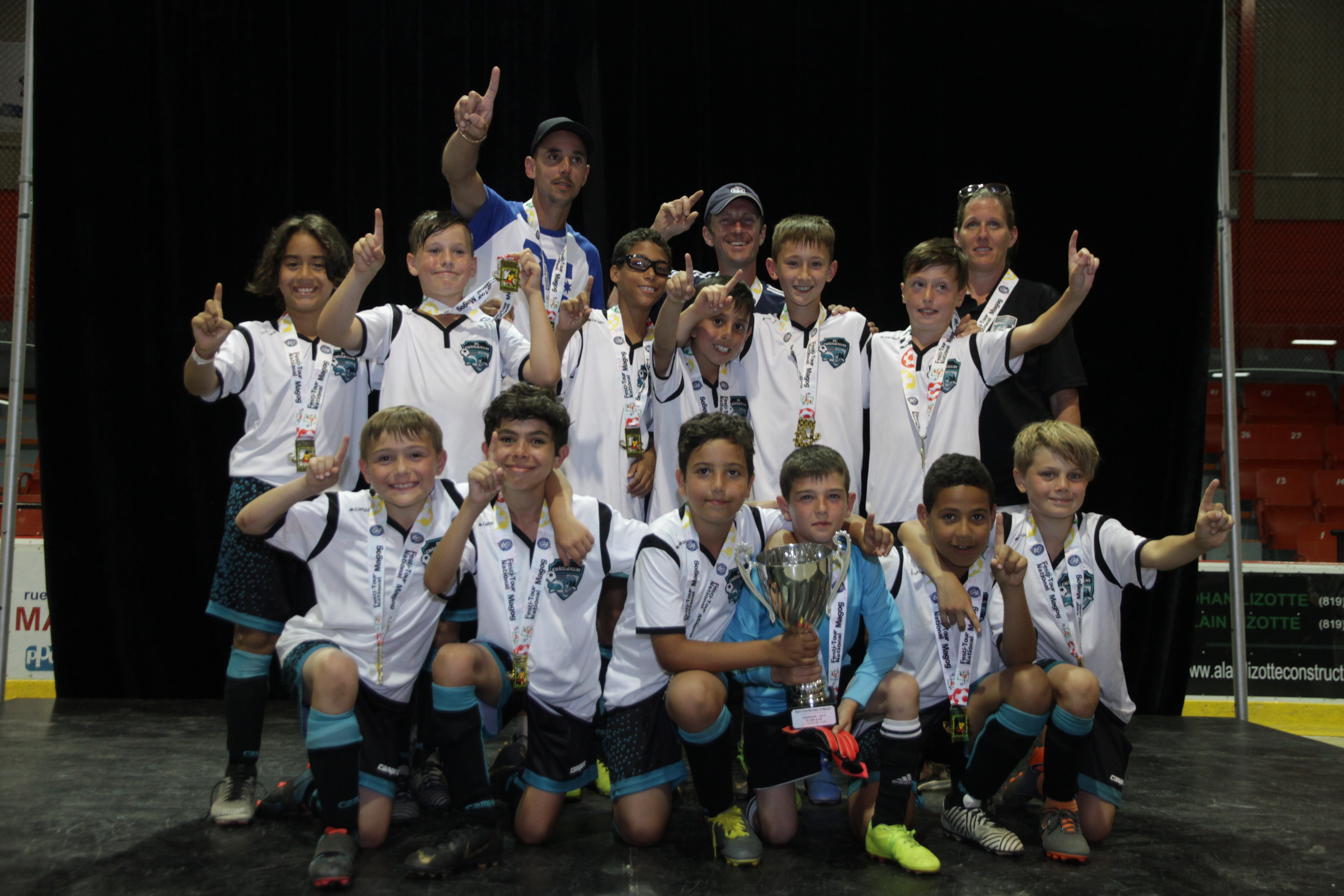 Un équipe de soccer championne