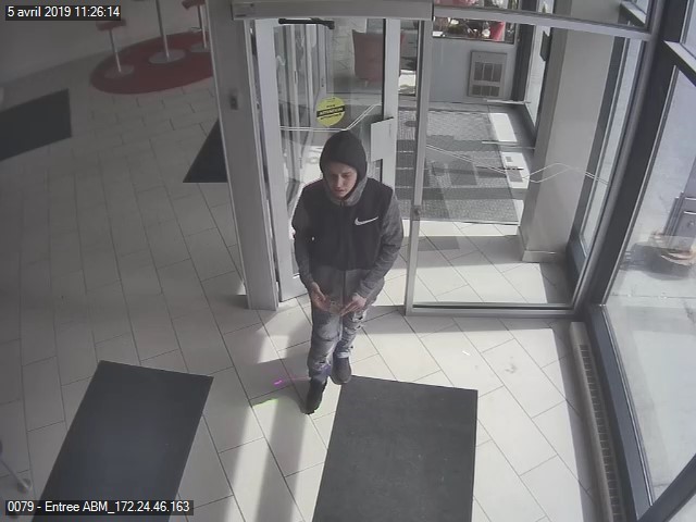 La police de Châteauguay recherche un suspect
