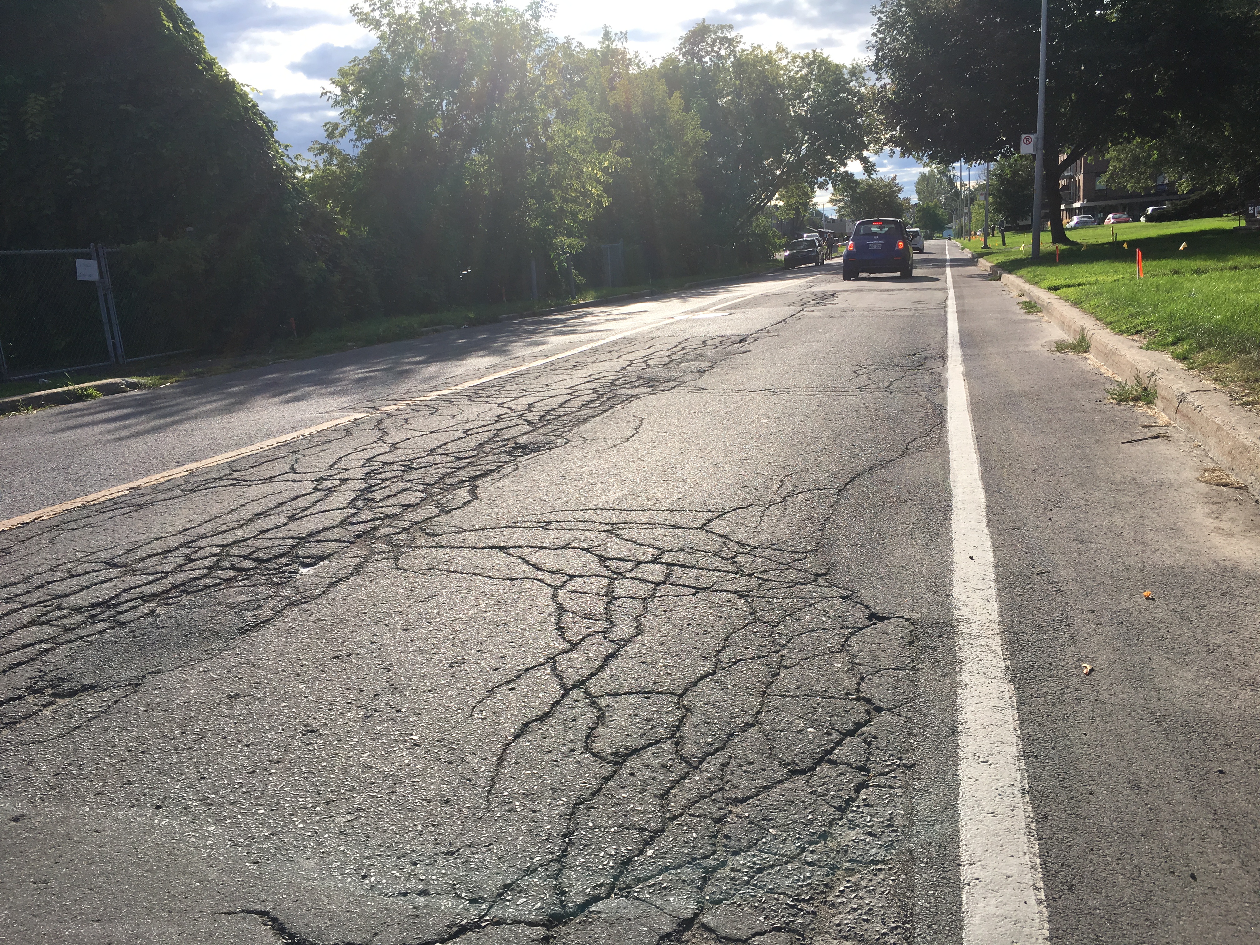 Rue de Gaspé Ouest en chantier