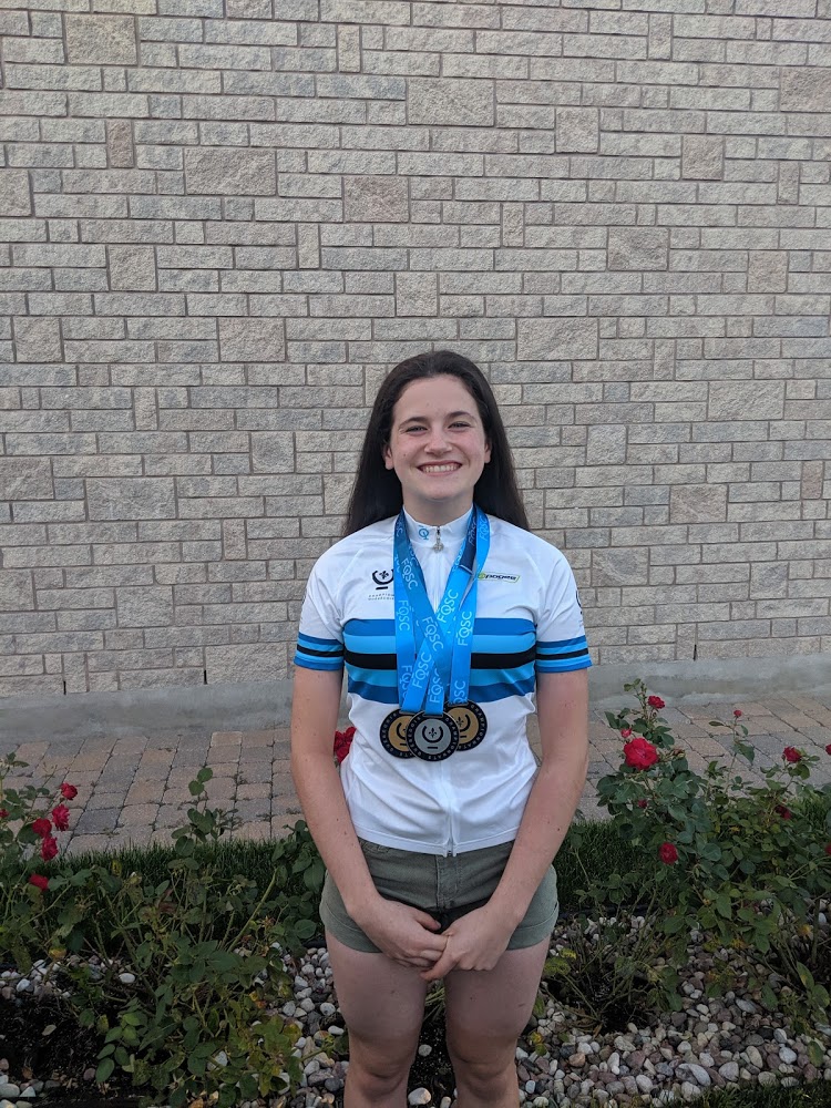 Maude Brazeau, de Beauharnois, championne québécoise en cyclisme