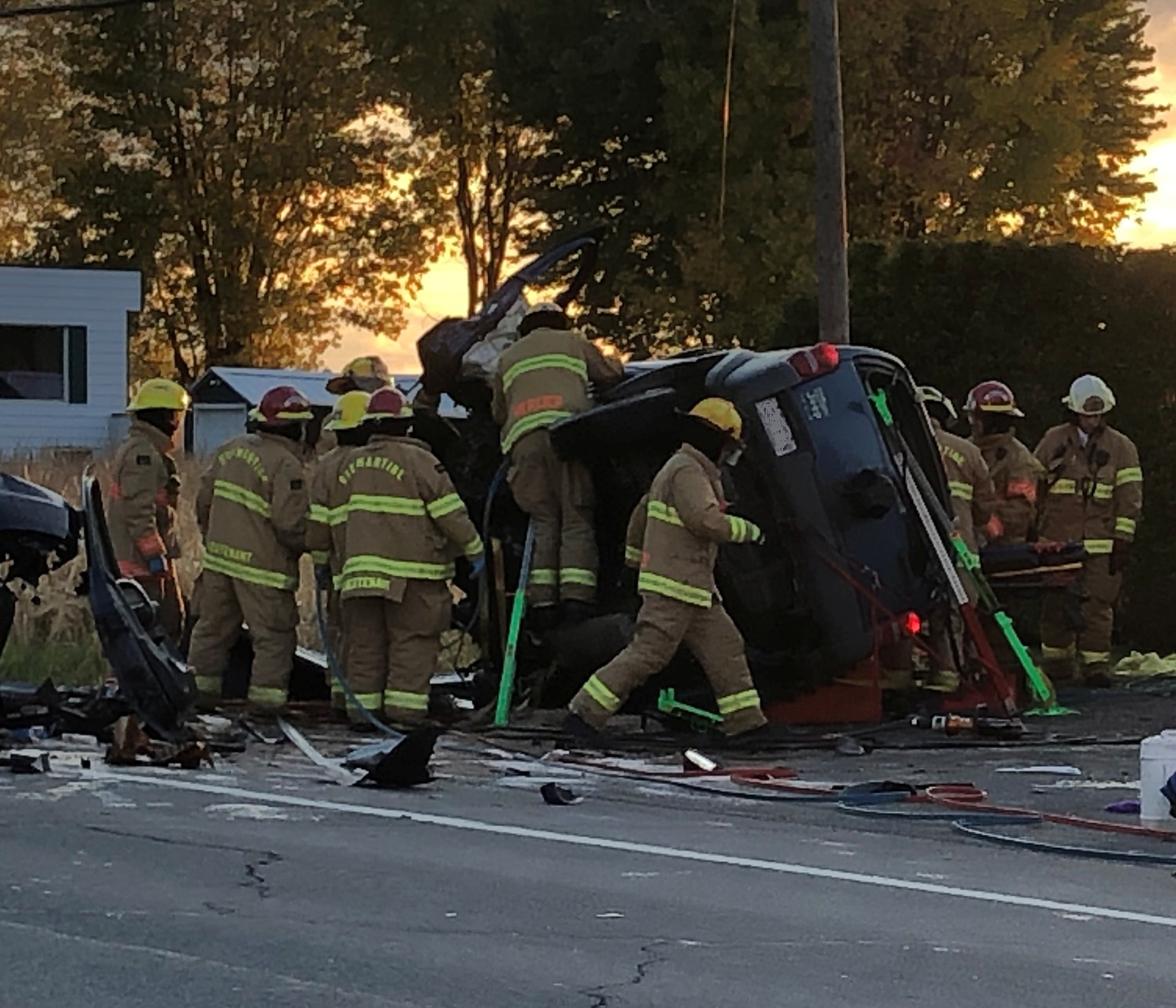 Collision frontale à Mercier : la troisième victime est décédée
