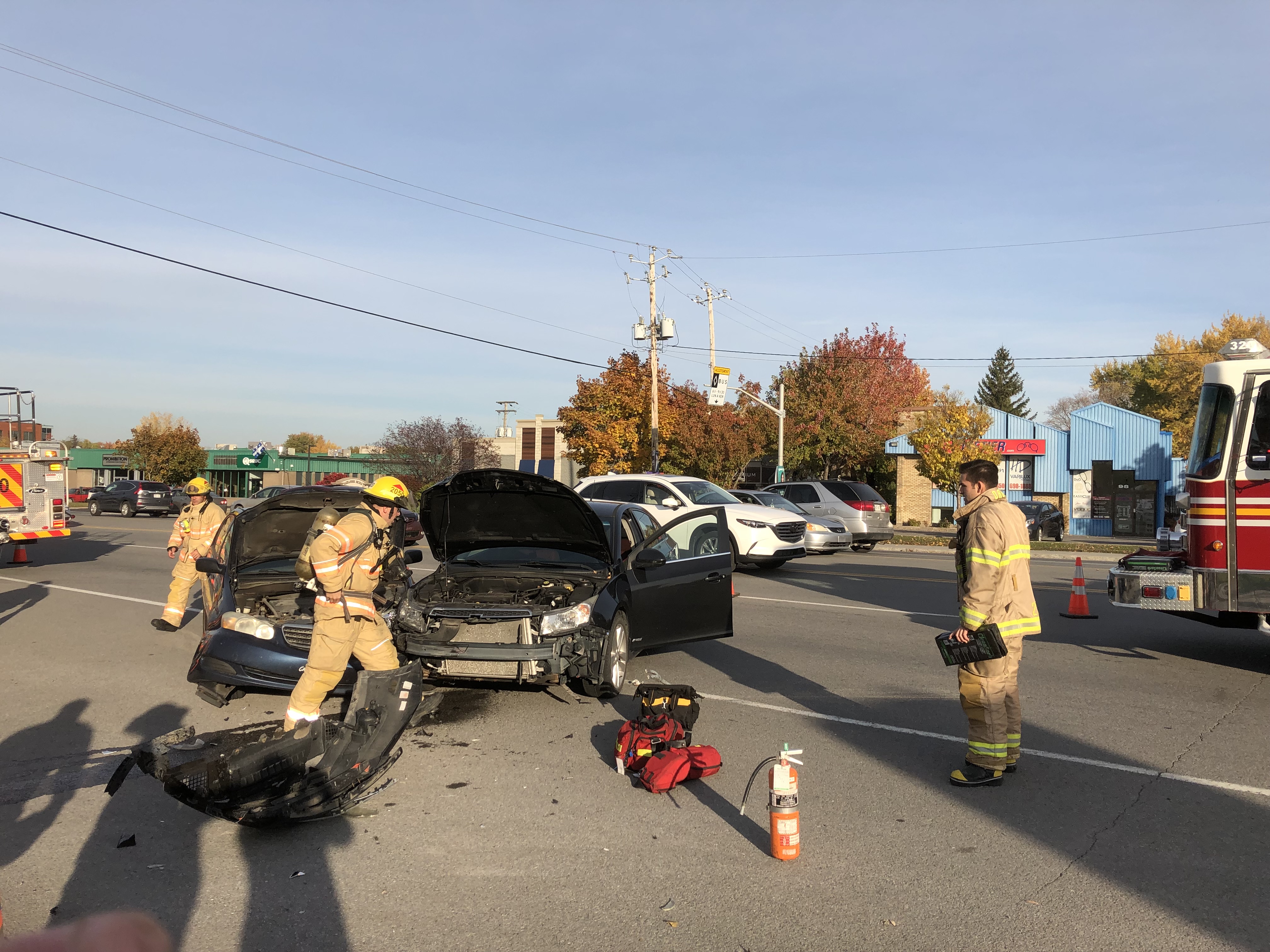 Accident boulevard Saint-Jean-Baptiste