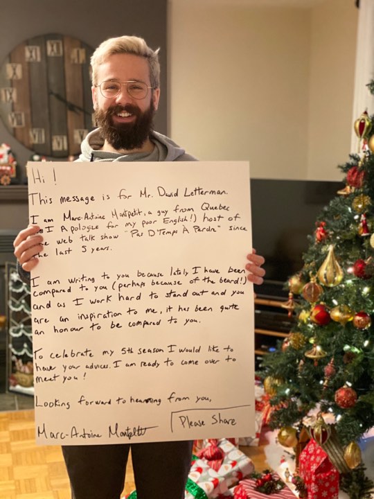 Il souhaite rencontrer David Letterman