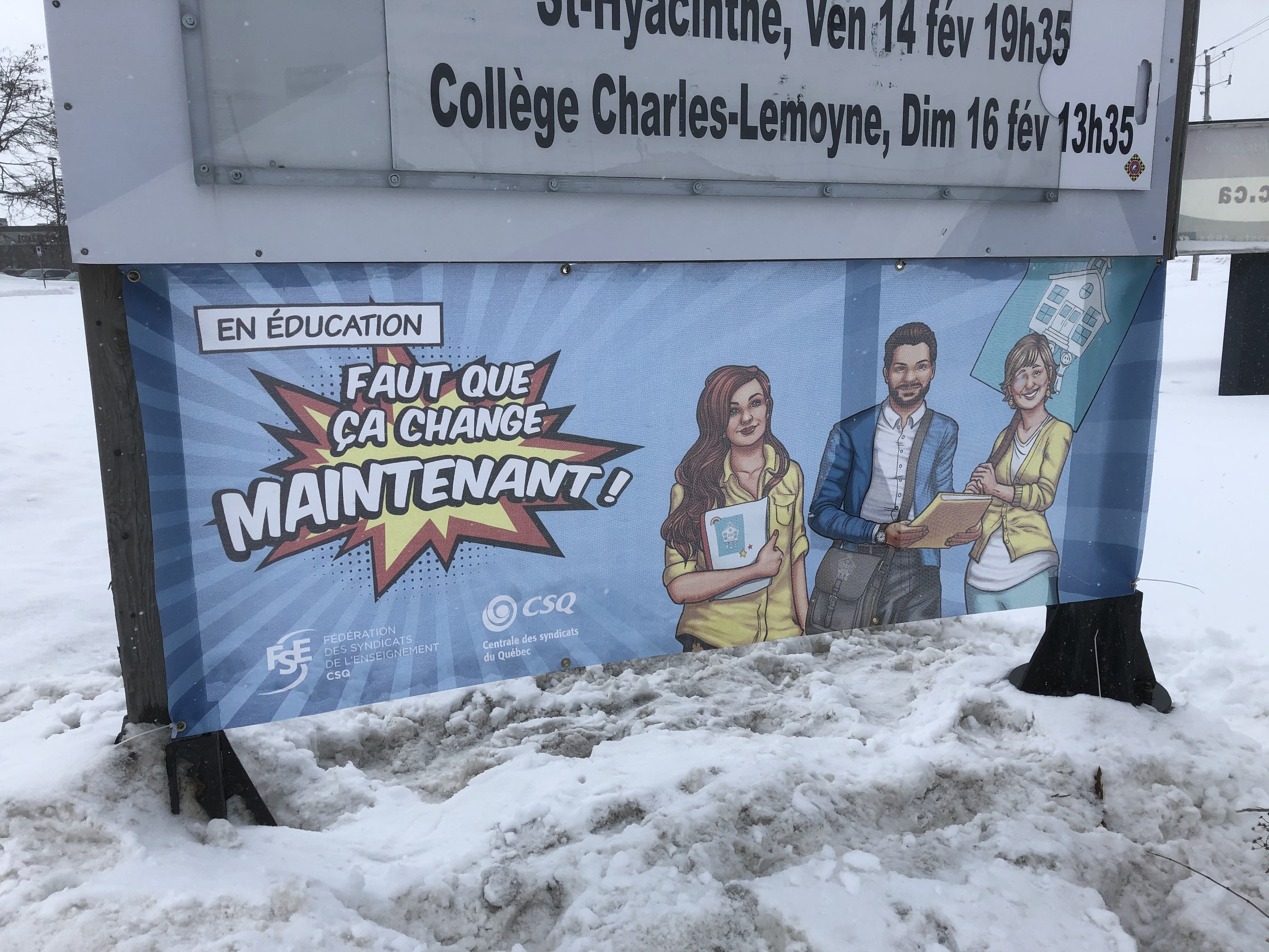 Les profs affichent leur mécontentement