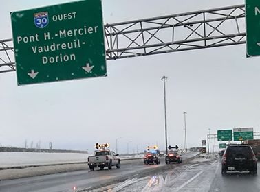 L’autoroute 30 fermée à la suite d’un accident à Candiac