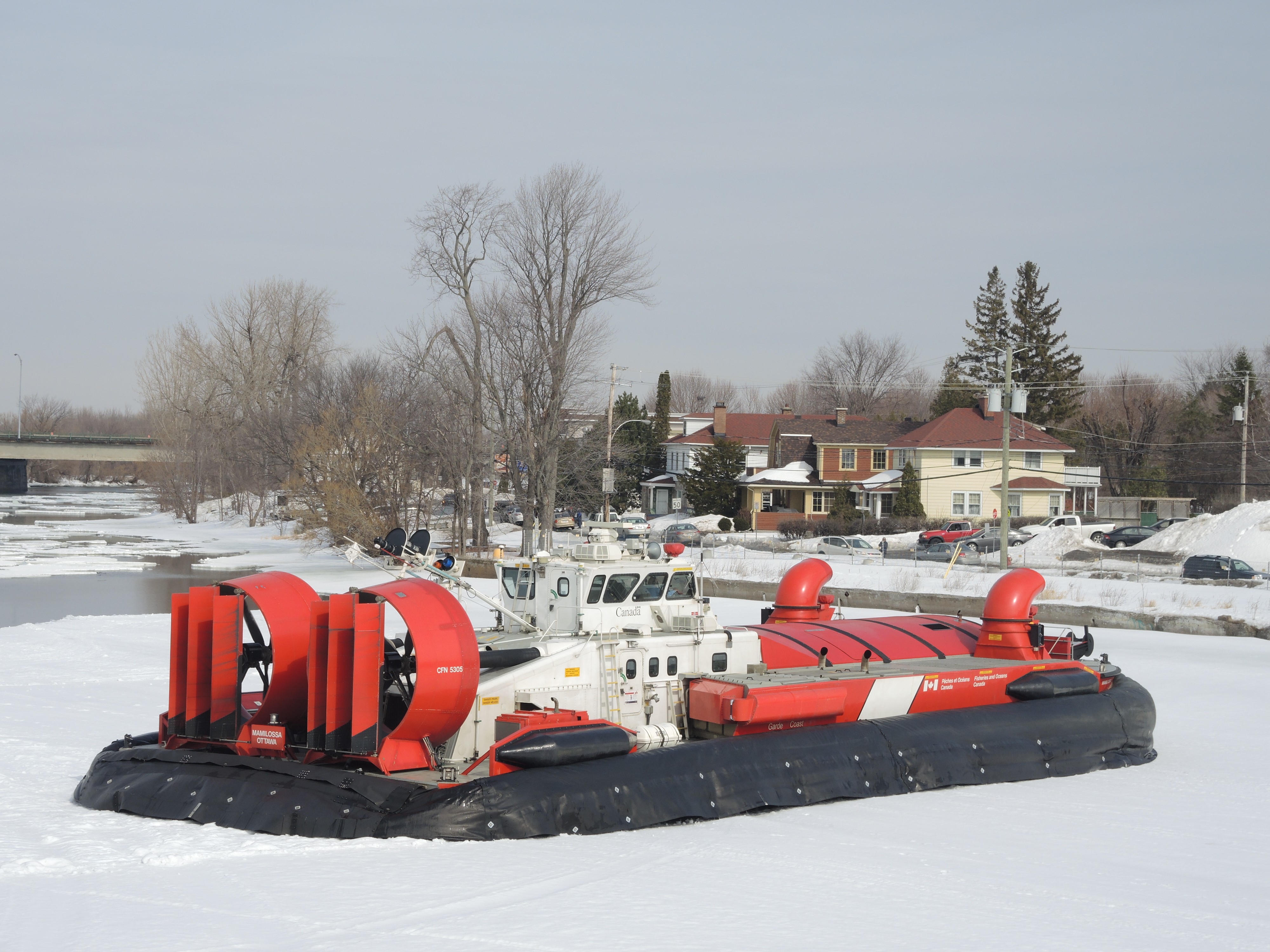 L’aéroglisseur à l’oeuvre