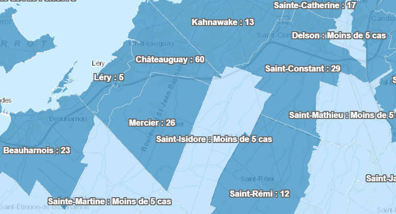 Image illustrant l'article: COVID-19 : 60 cas confirmés à Châteauguay