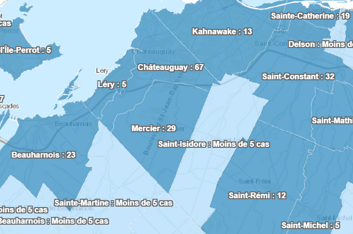 COVID-19 : 2 cas de plus à Châteauguay