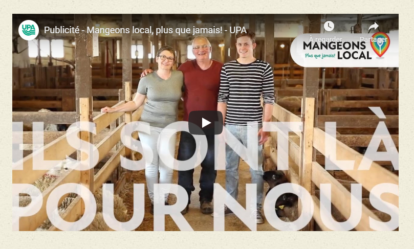 L’UPA lance son mouvement Mangeons local, plus que jamais!