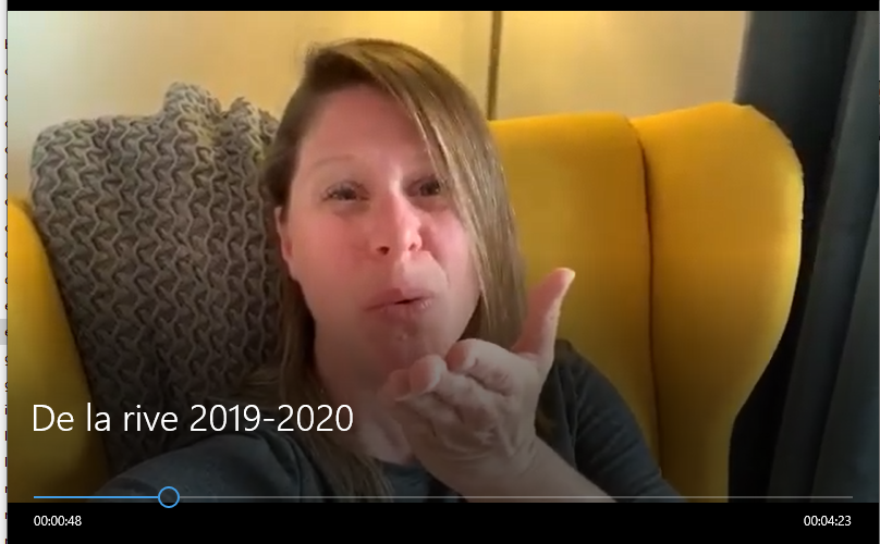 Le personnel de l’école de la Rive dit au revoir aux élèves dans une vidéo